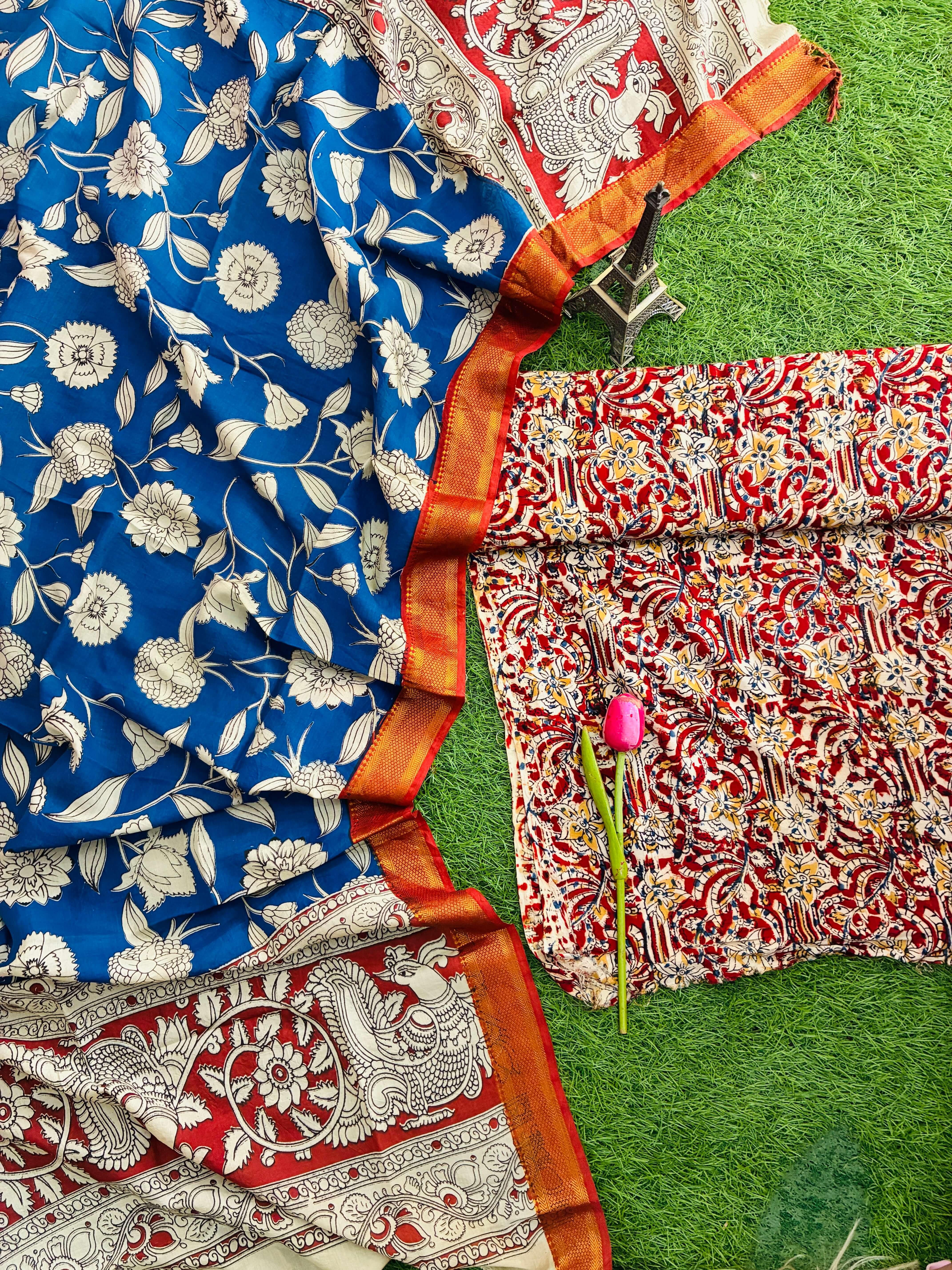 Kalamkari Silk 2-Piece Dress Set – KHP-DSN-M006