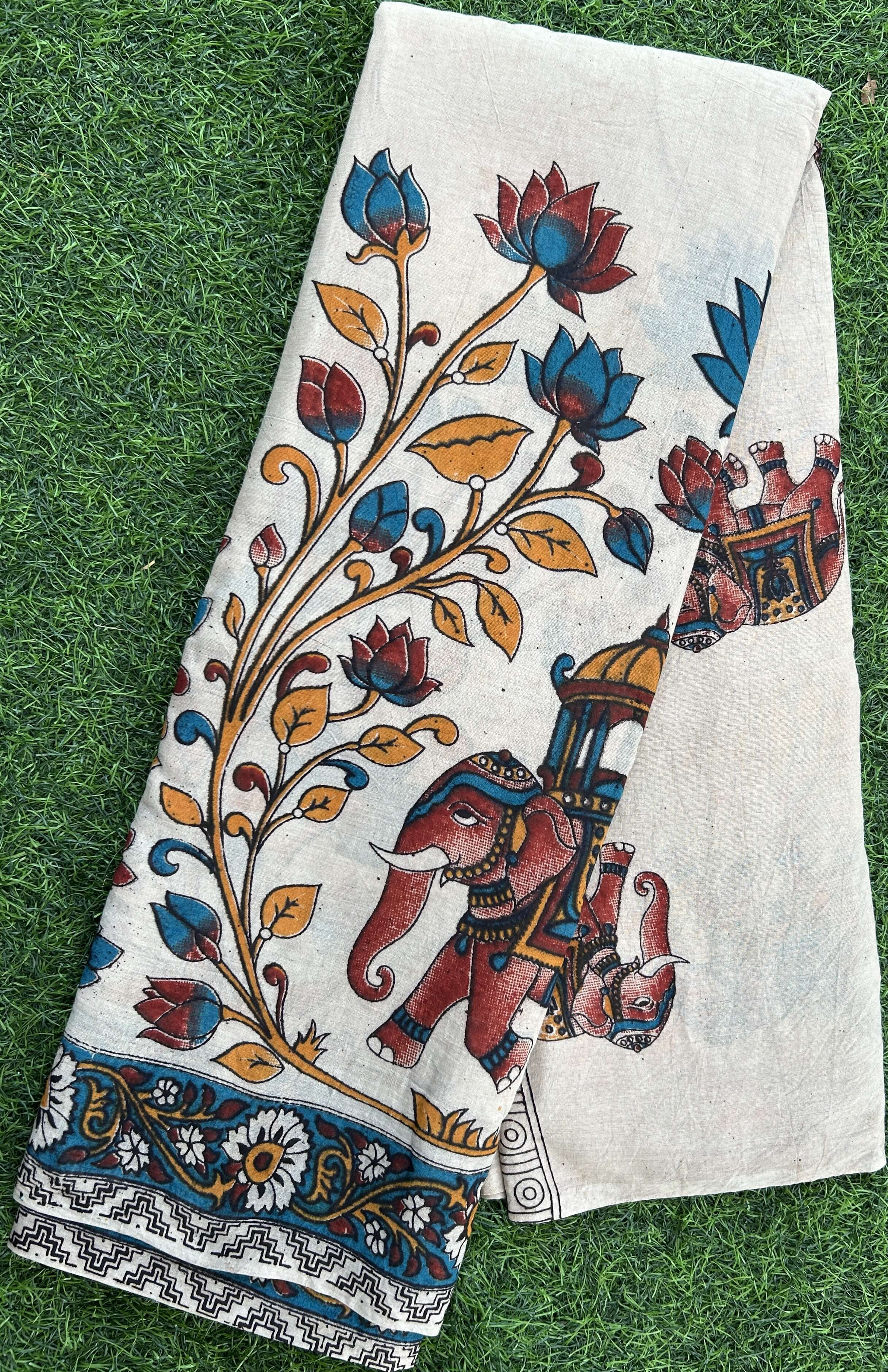 Kalamkari Cotton Saree – KCS-M568