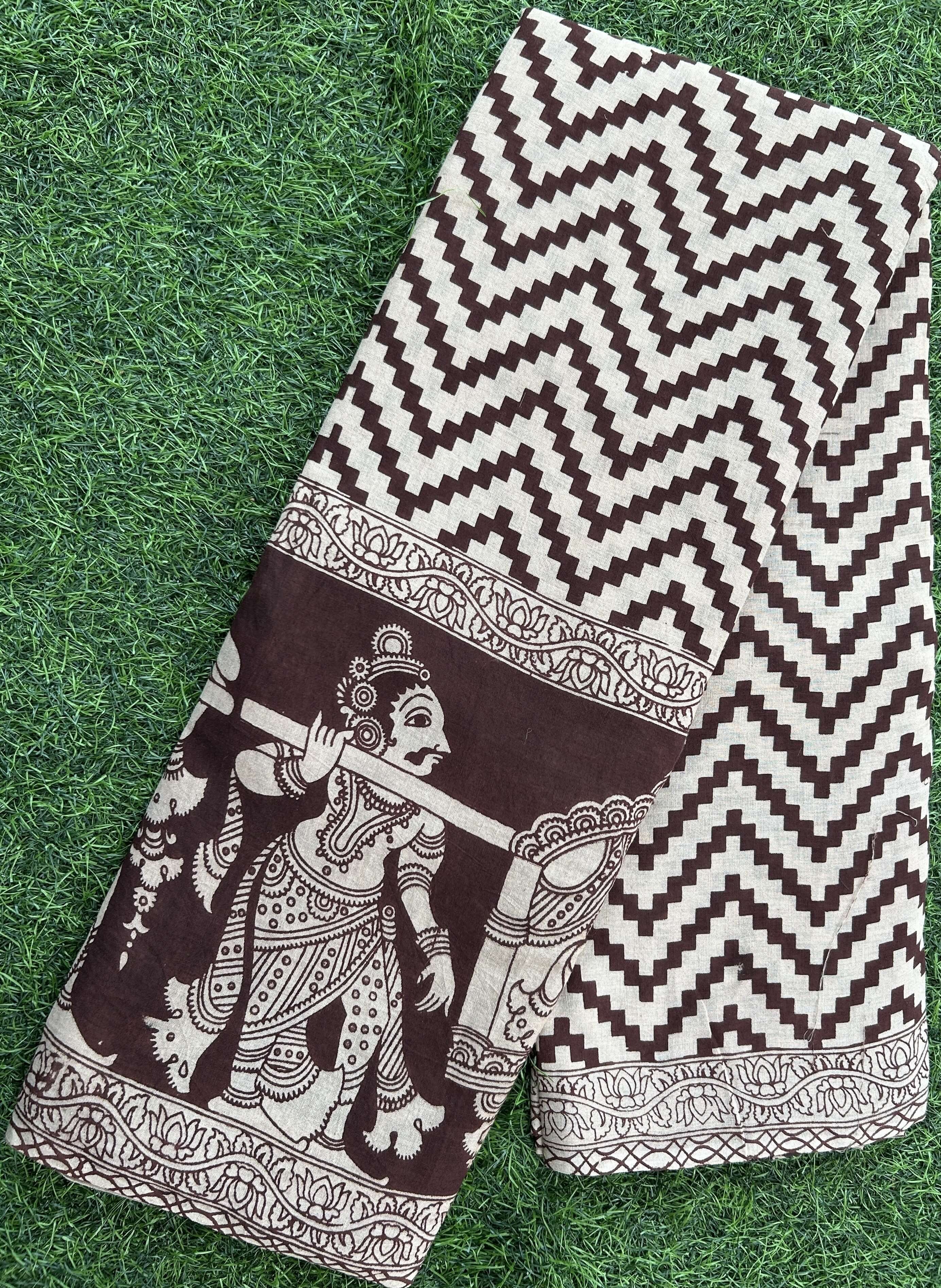 Kalamkari Cotton Saree – KCS-M565