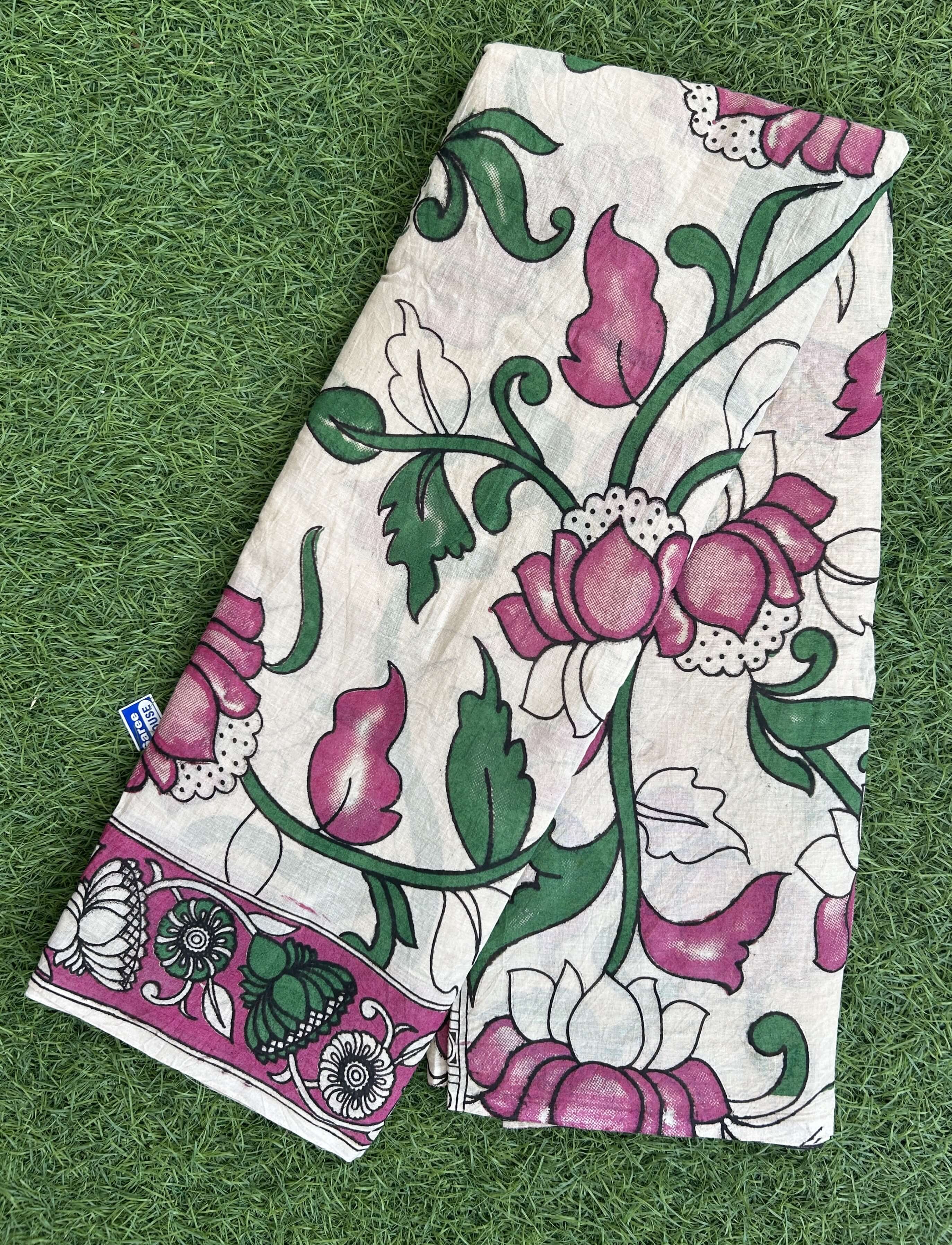 Kalamkari Cotton Saree – KCS-M572