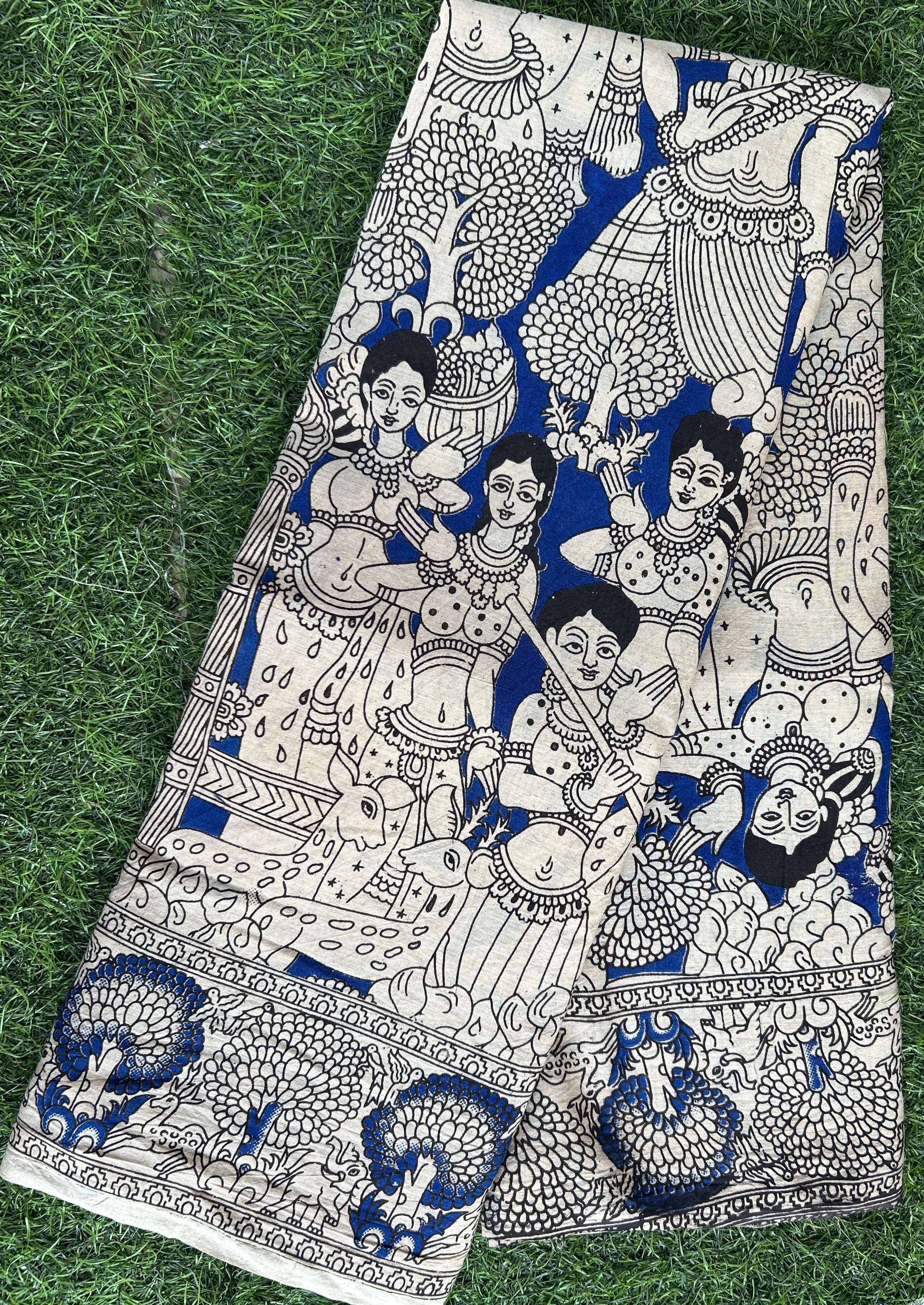 Kalamkari Cotton Saree – KCS-M582