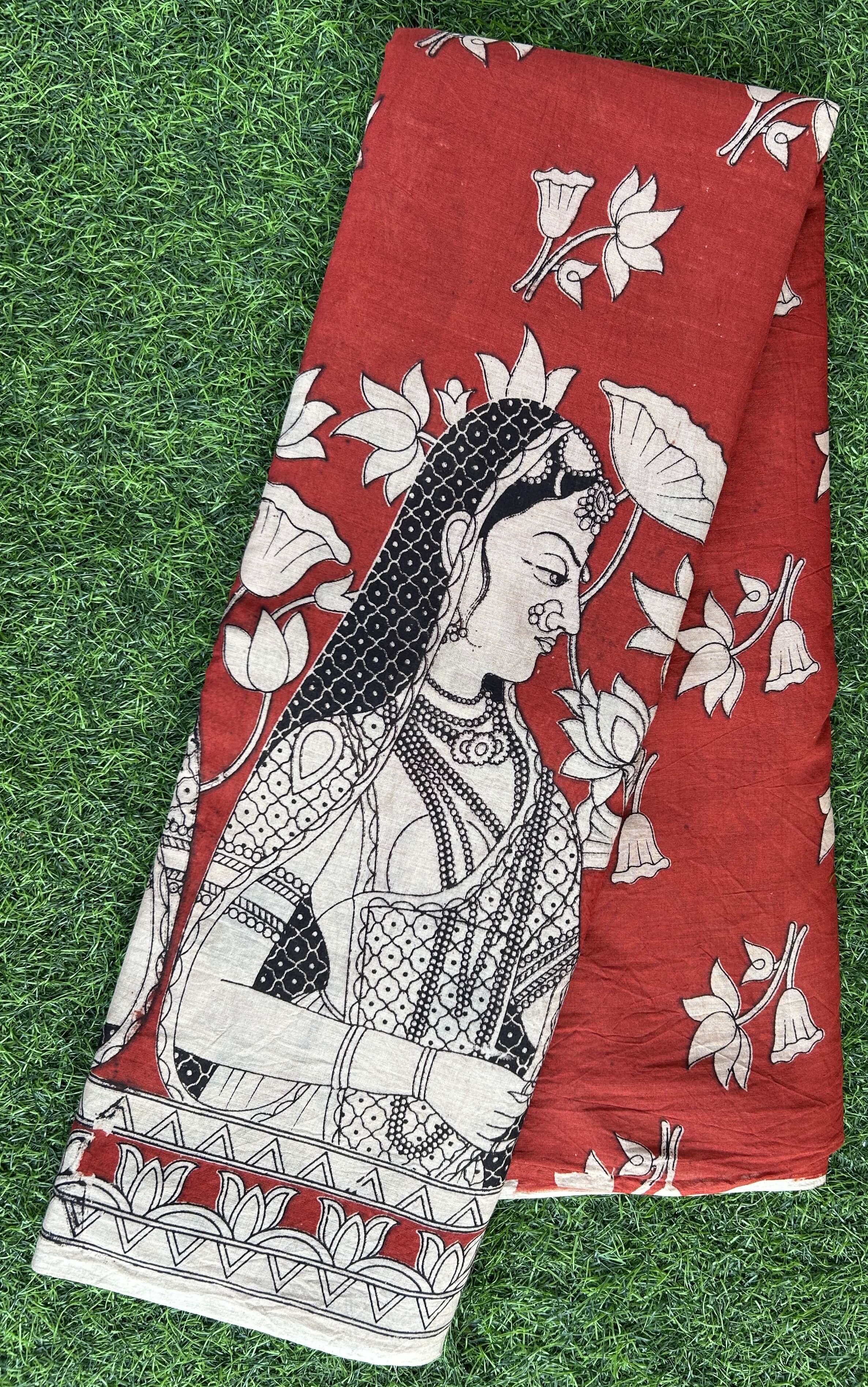 Kalamkari Cotton Saree – KCS-M584