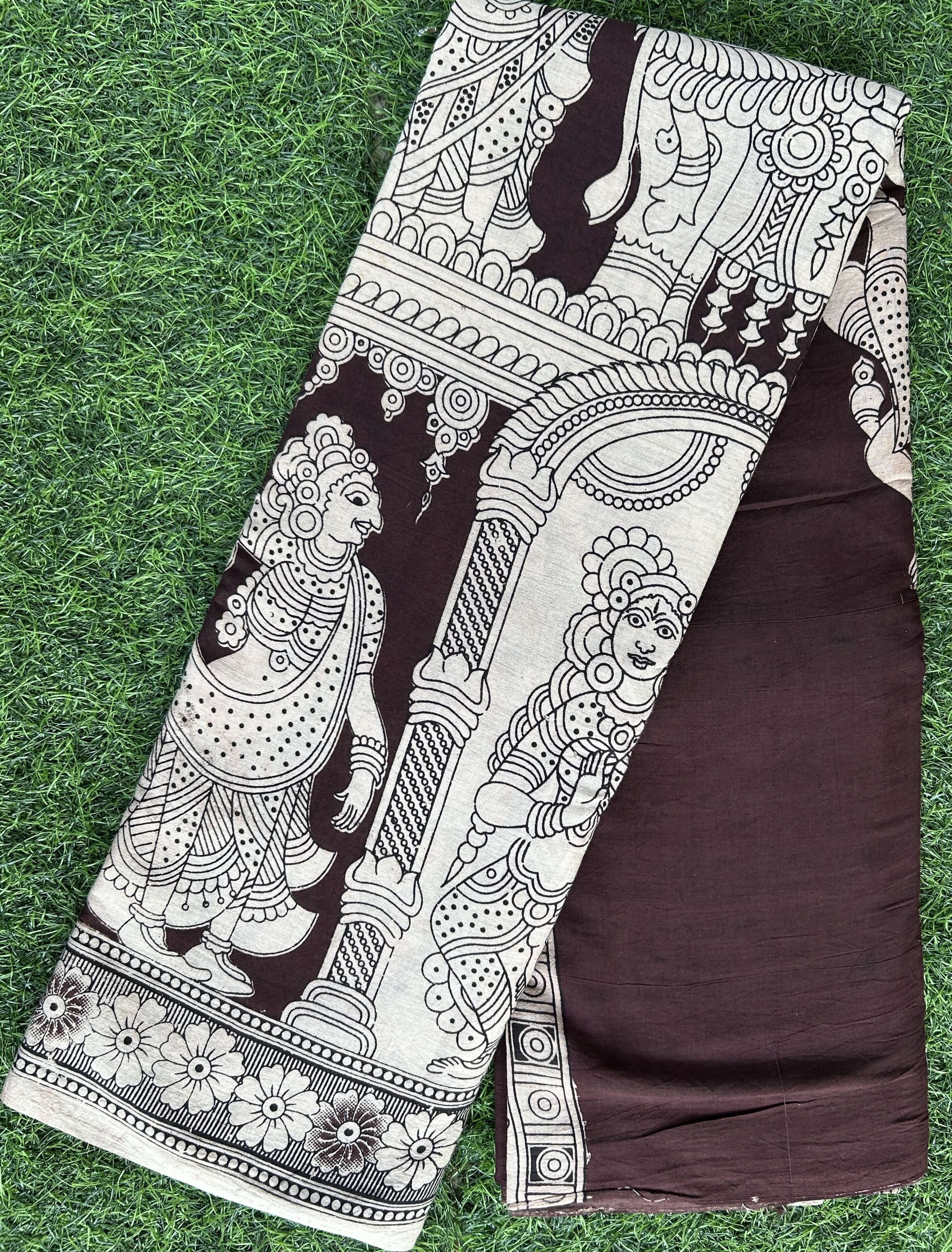 Kalamkari Cotton Saree – KCS-M581