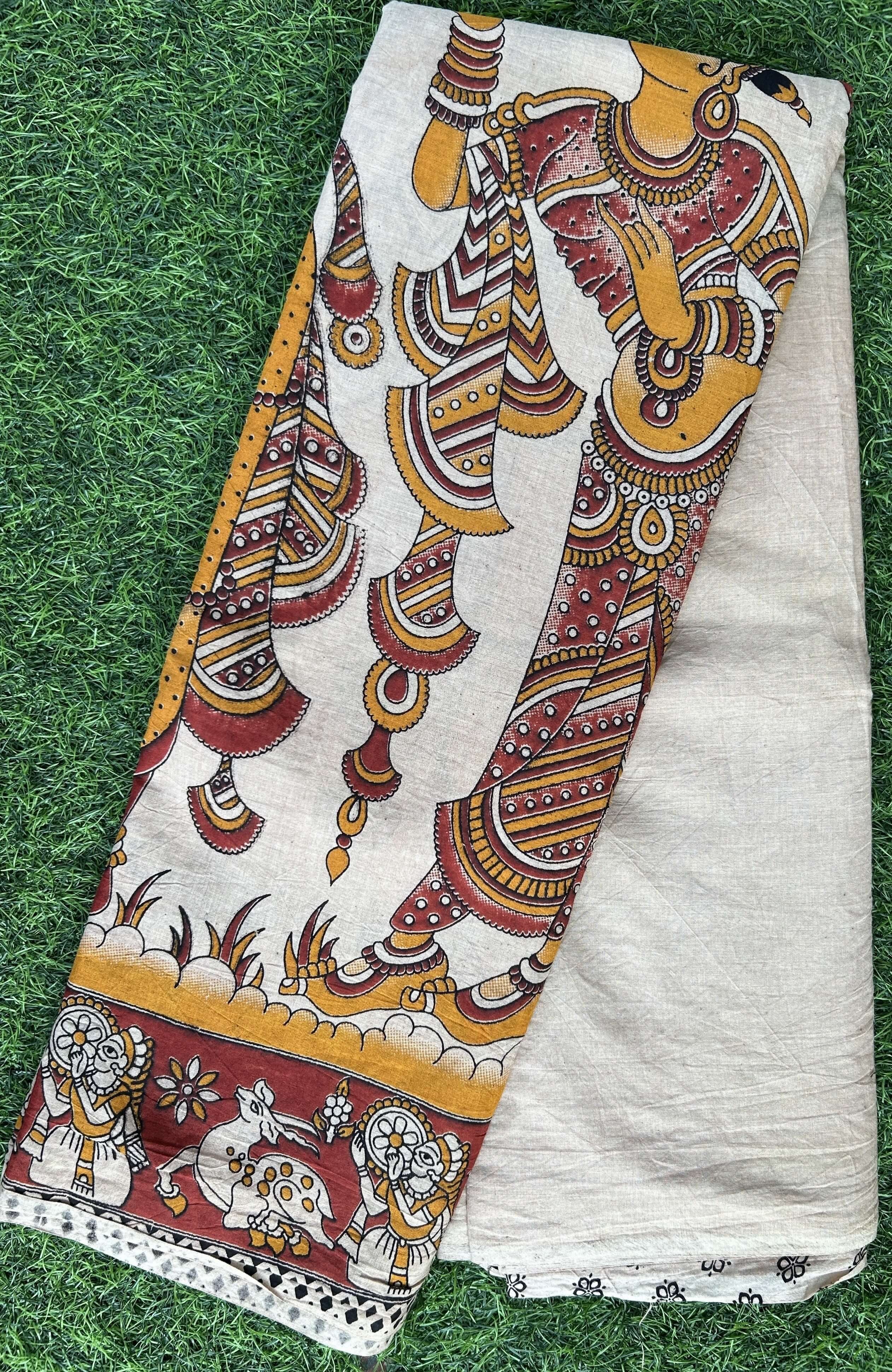 Kalamkari Cotton Saree – KCS-M579