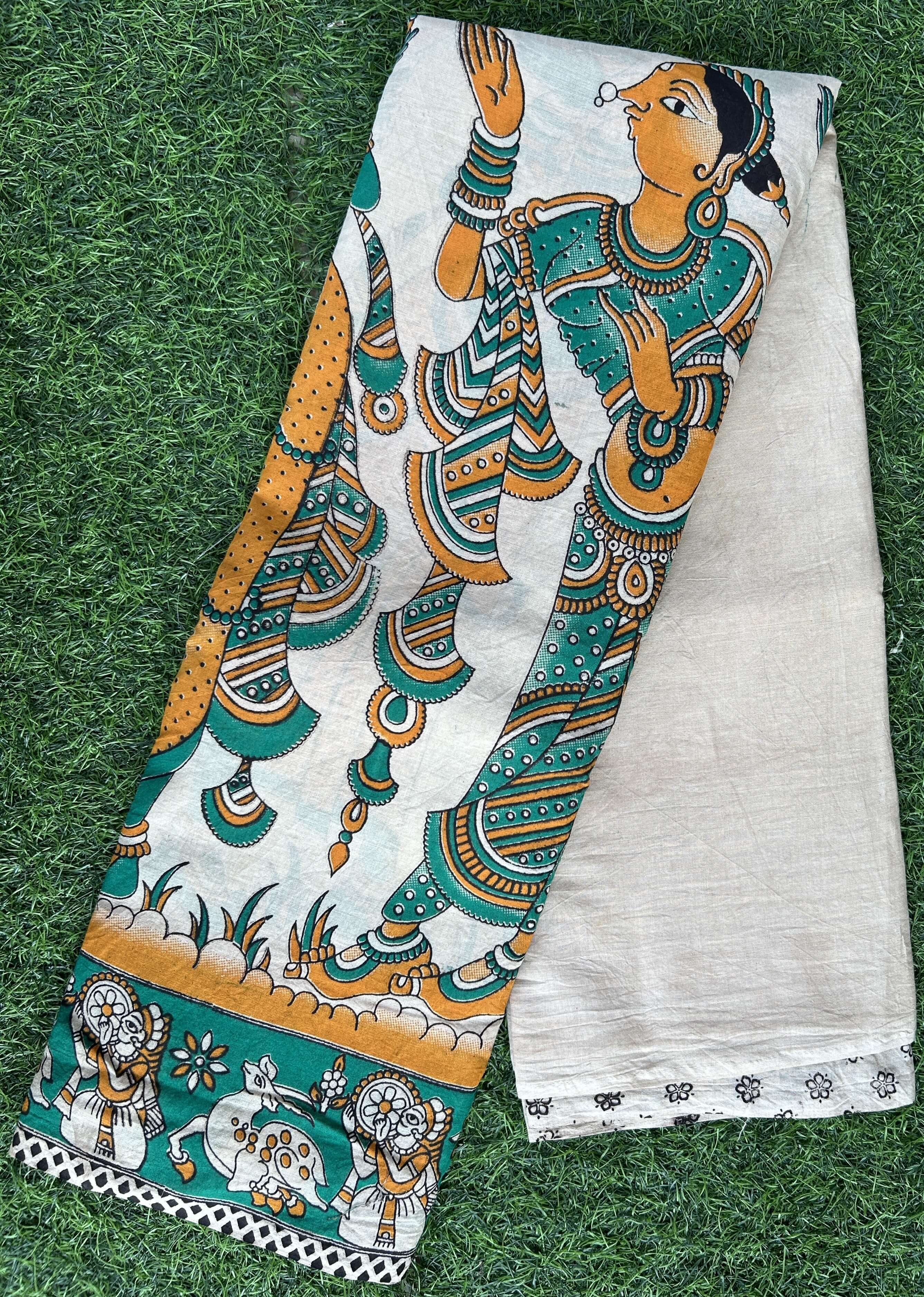 Kalamkari Cotton Saree – KCS-M574