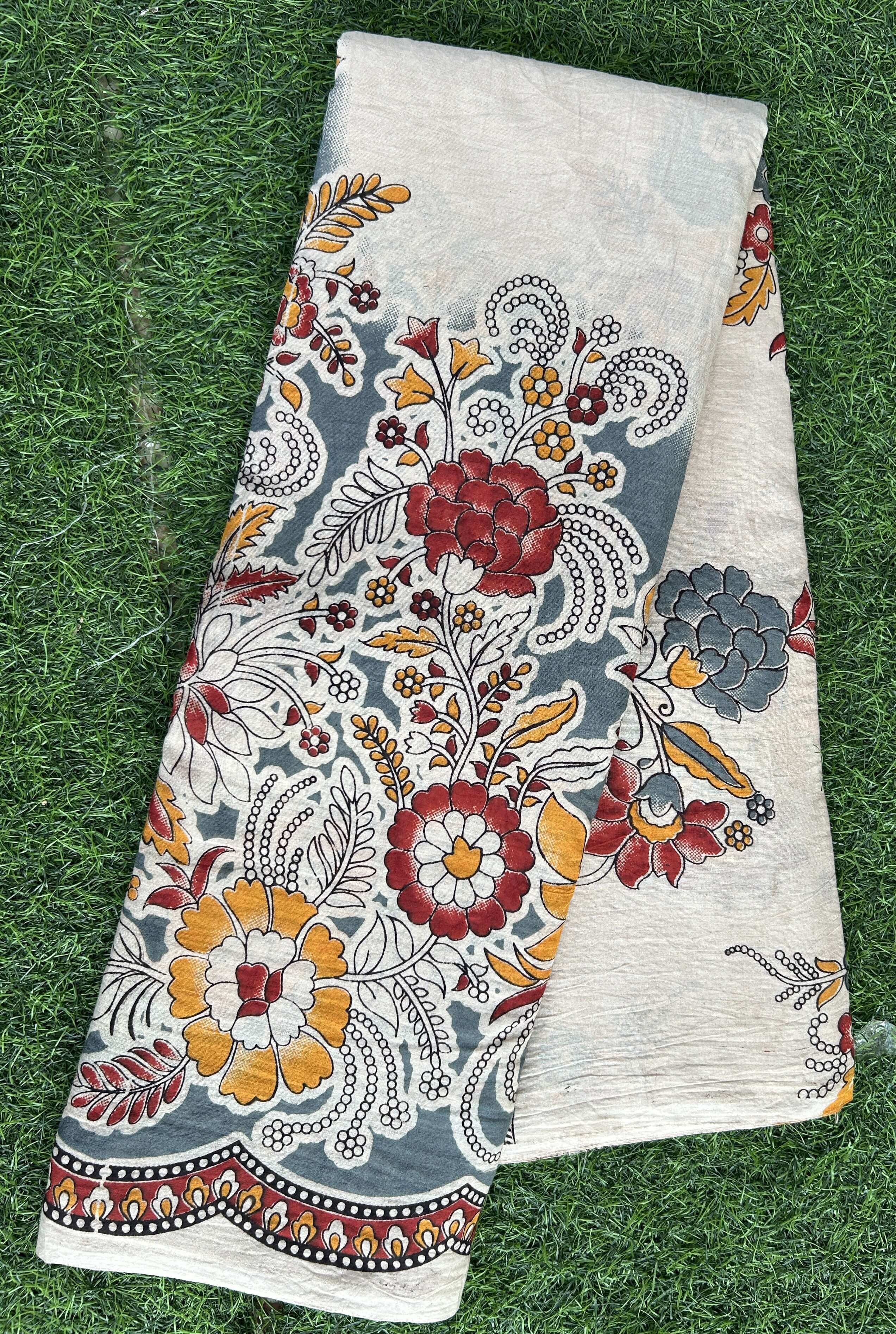 Kalamkari Cotton Saree – KCS-M575
