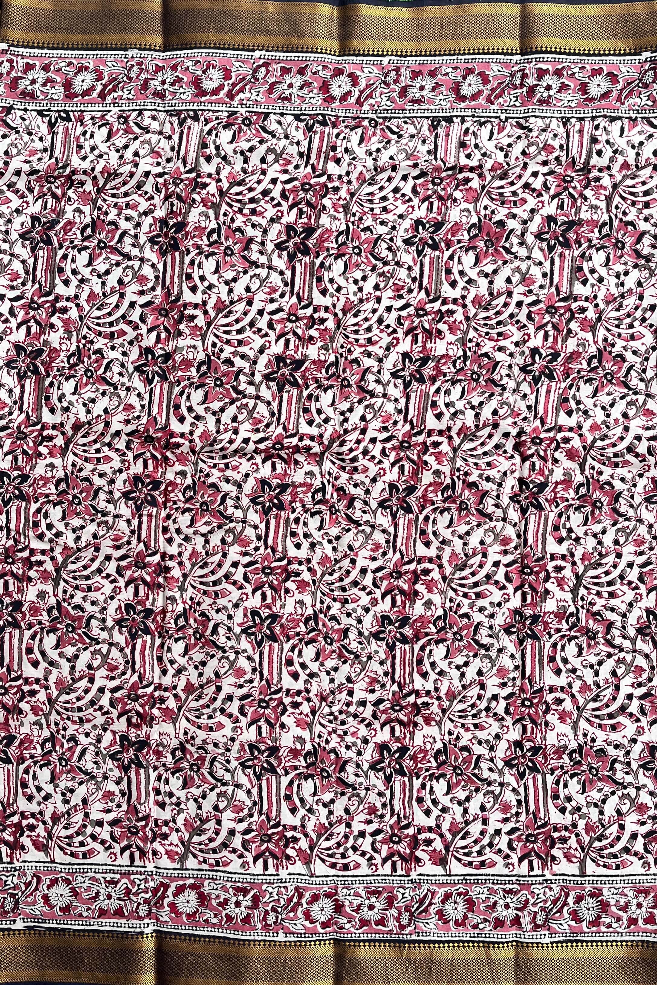 Kalamkari Chennuri Silk Nizam Border Saree-KNB-HP-M106