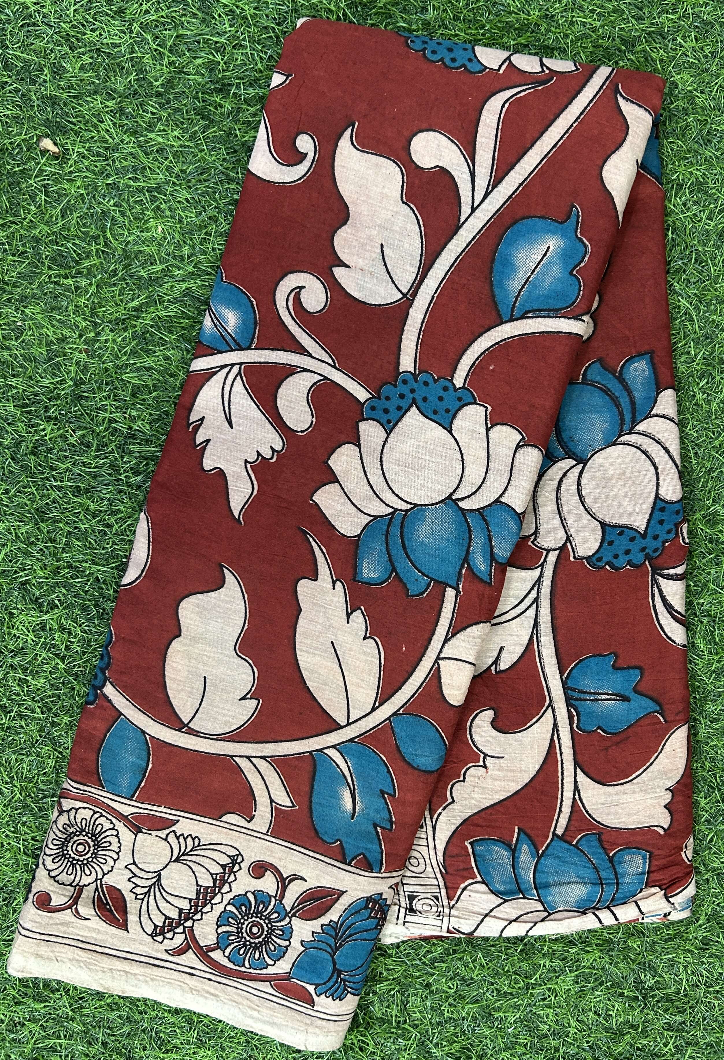 Kalamkari Cotton Saree – KCS-M586