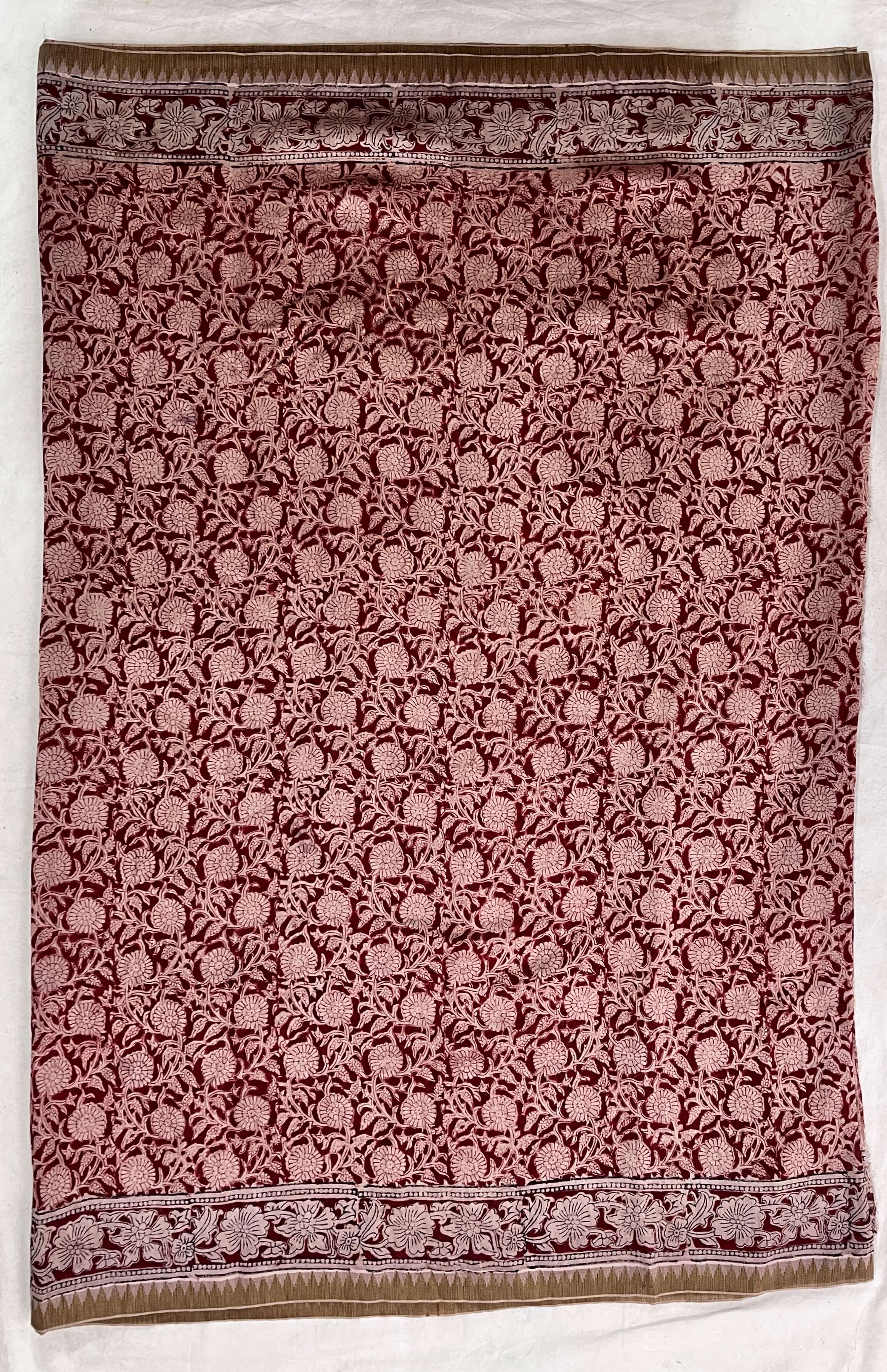 Kalamkari Chanderi Silk Saree-KCHAN-M077