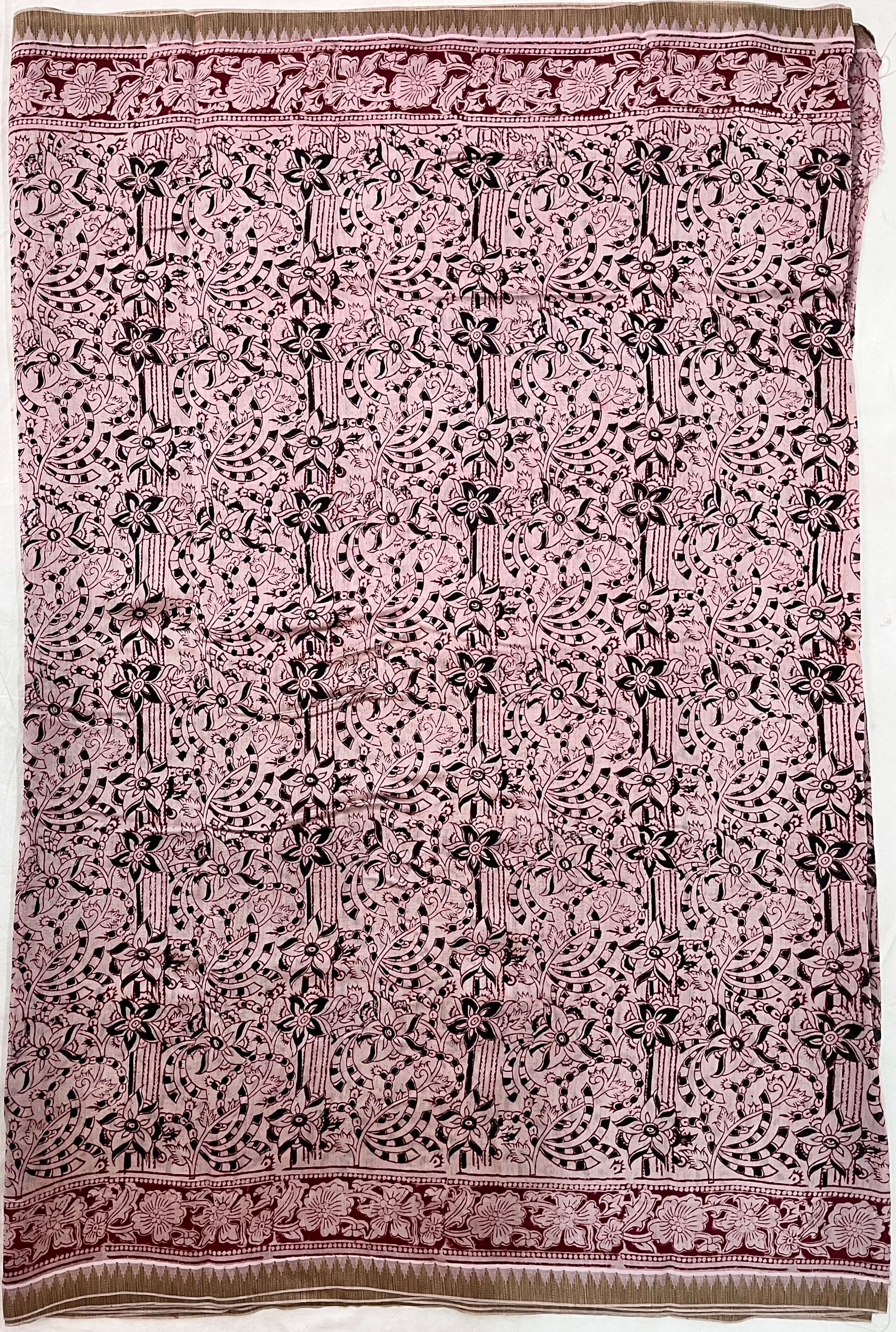 Kalamkari Chanderi Silk Saree-KCHAN-M082