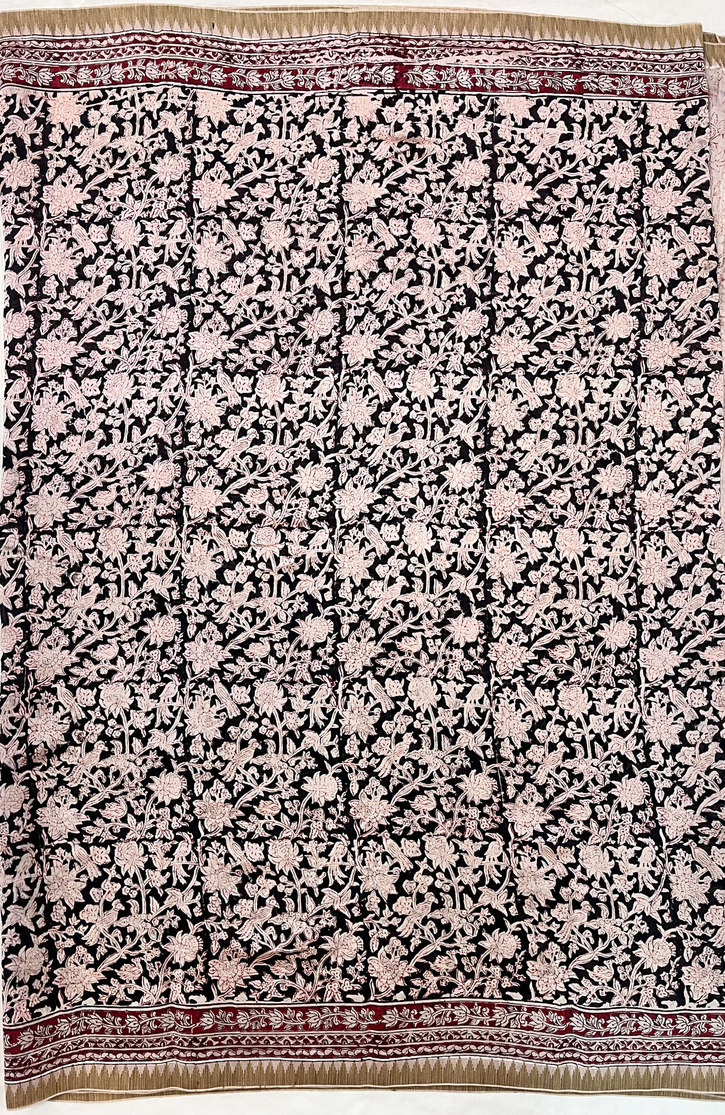 Kalamkari Chanderi Silk Saree-KCHAN-M083