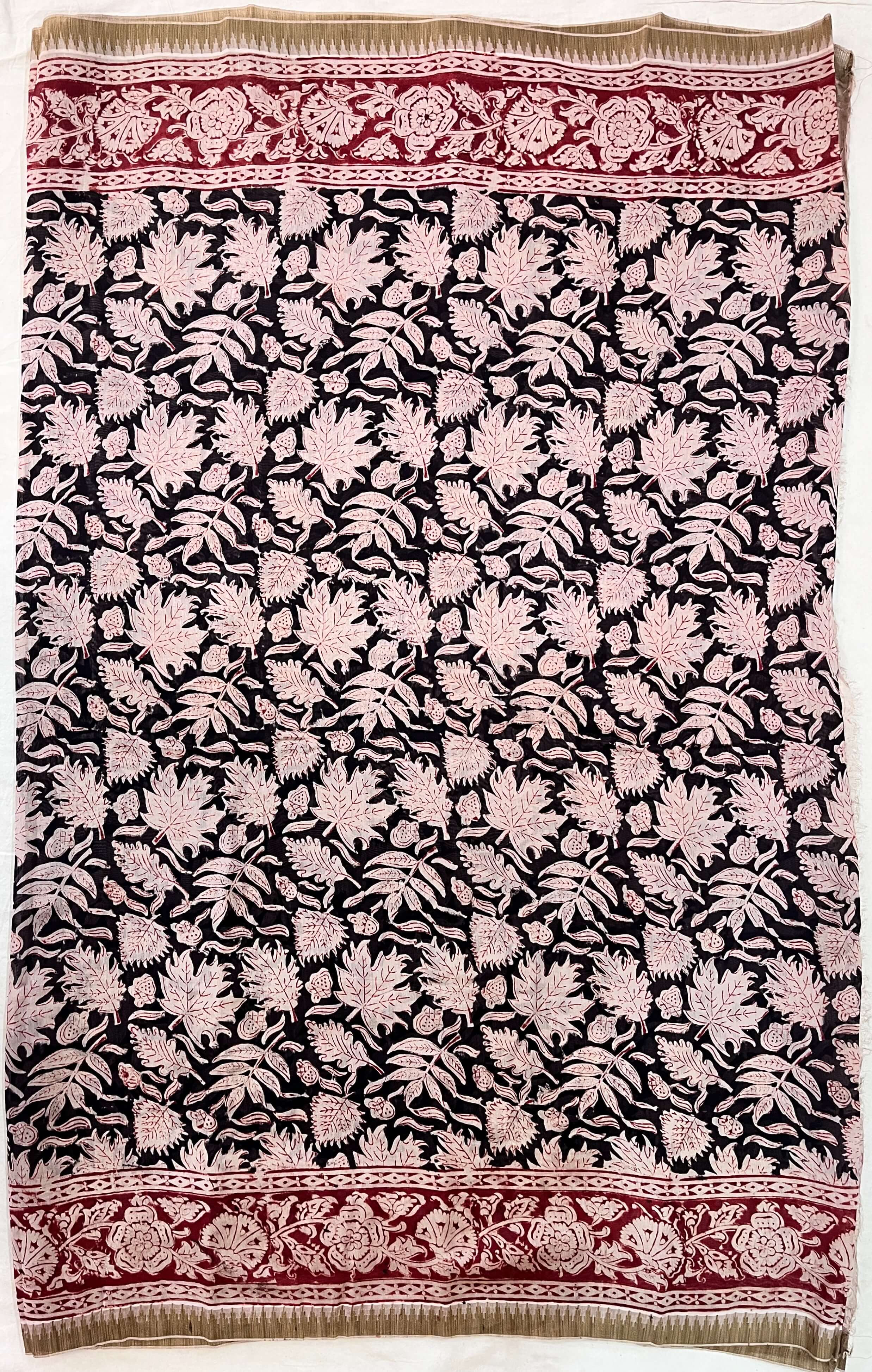 Kalamkari Chanderi Silk Saree-KCHAN-M087