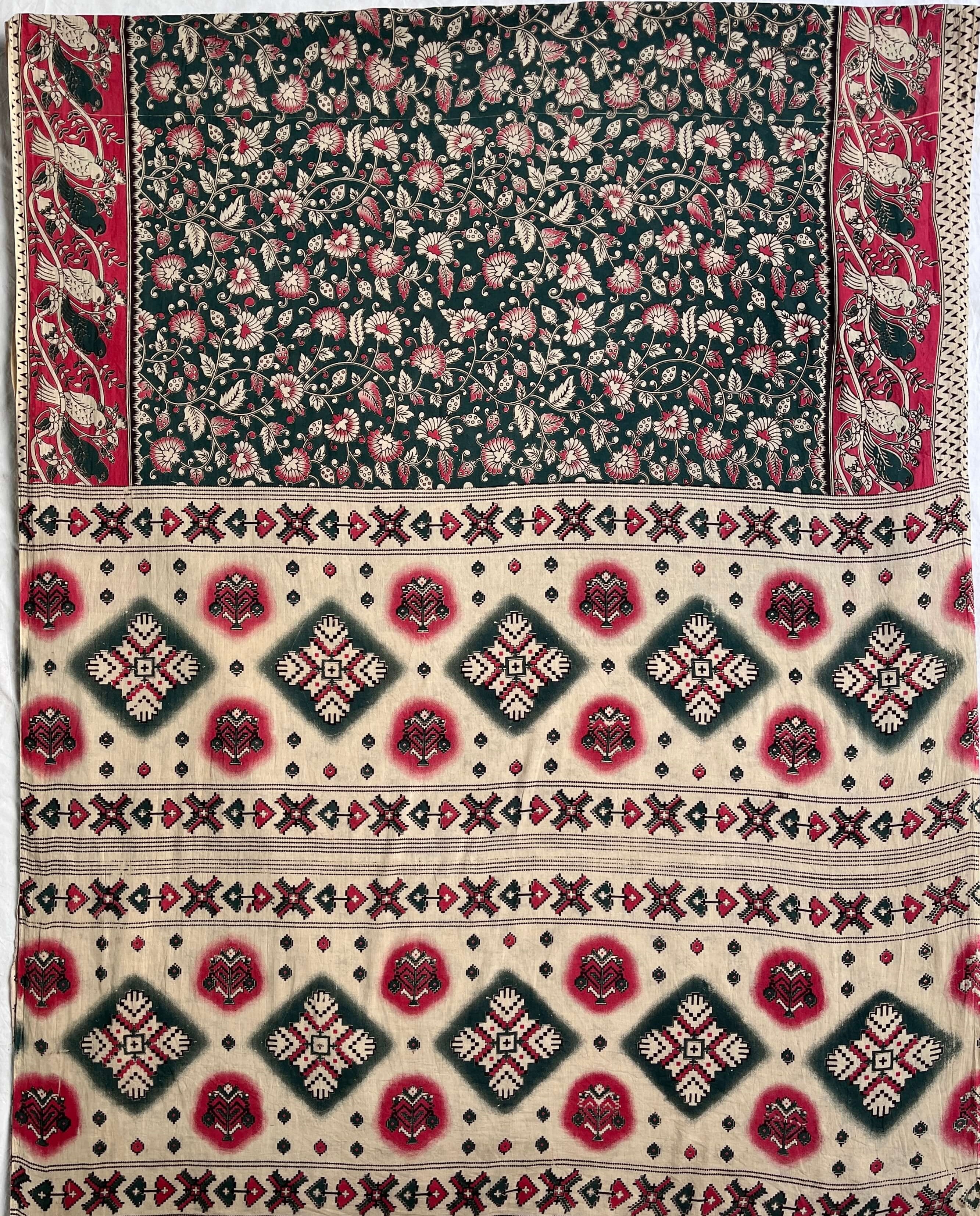 Kalamkari Cotton Saree – KCS-M024