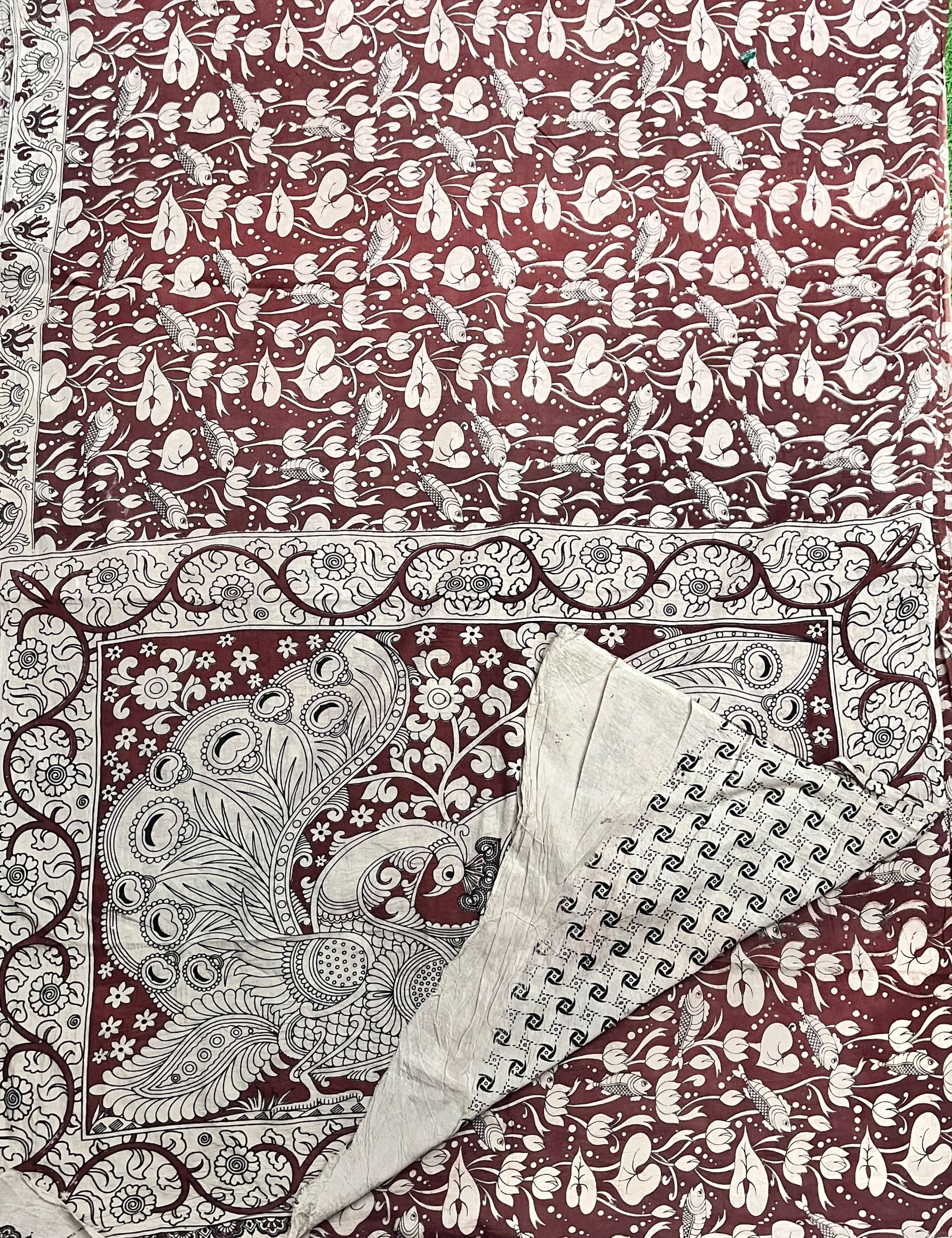 Kalamkari Cotton Saree – KCS-M203