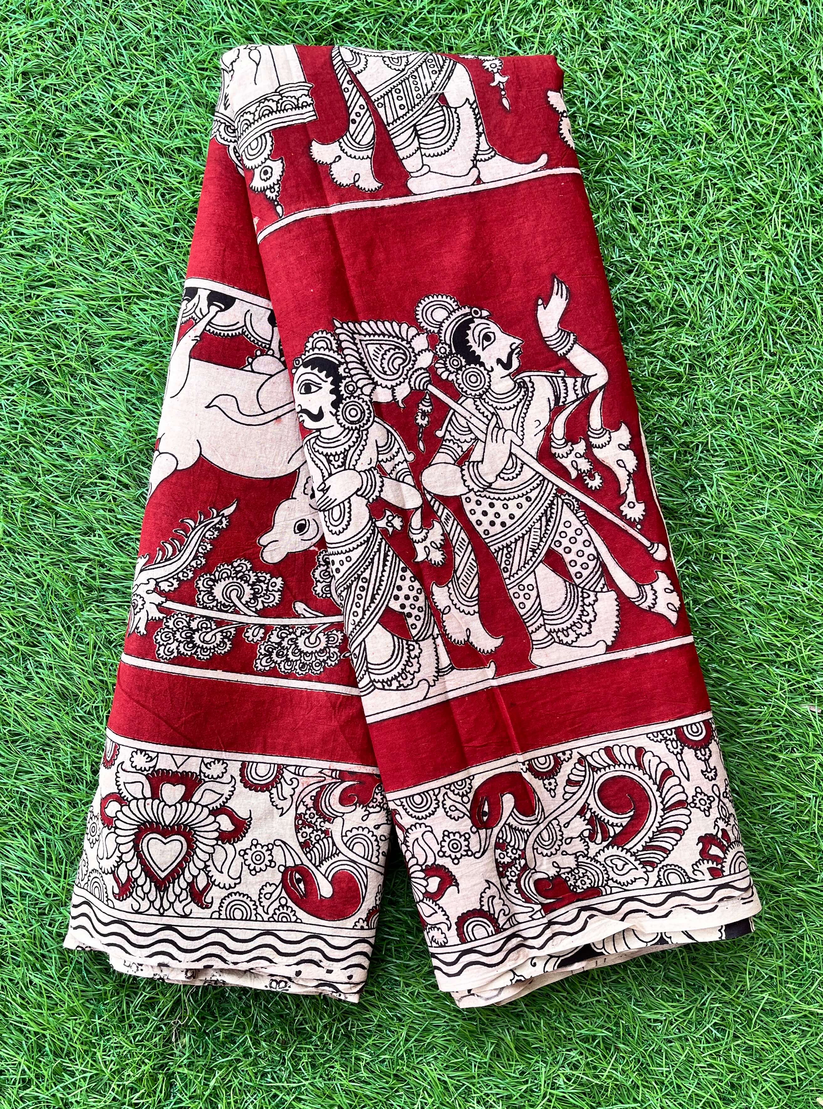 Kalamkari Cotton Saree – KCS-M255