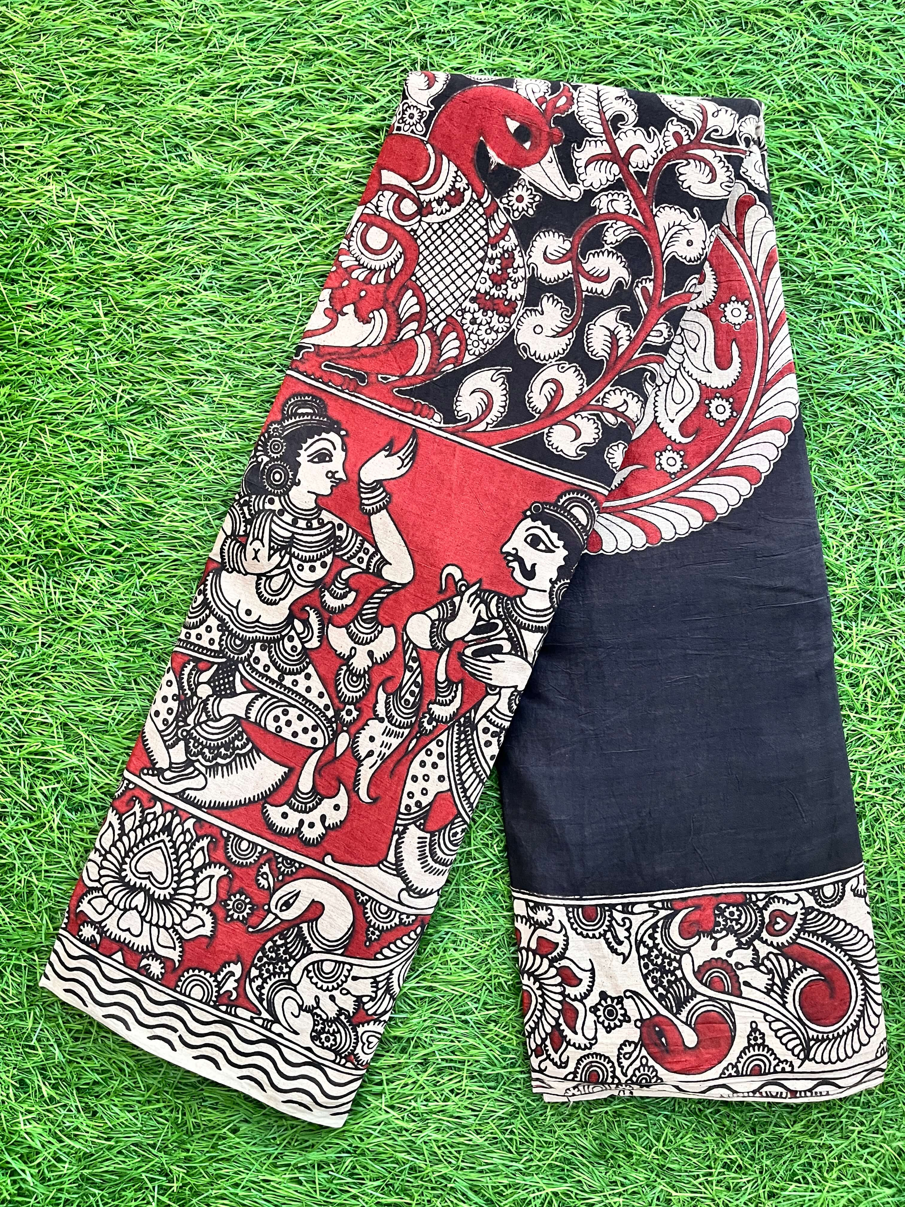 Kalamkari Cotton Saree – KCS-M328