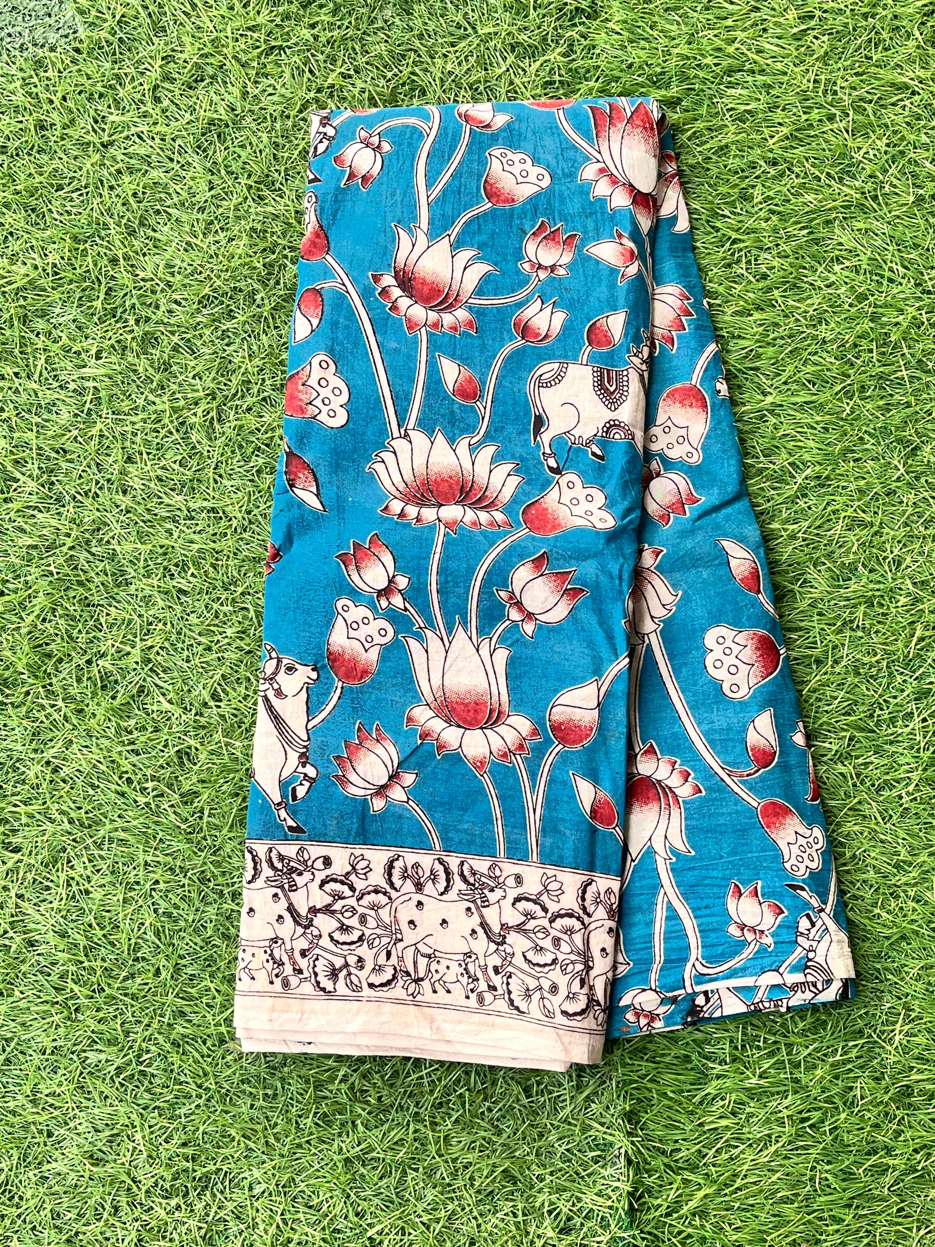 Kalamkari Cotton Saree – KCS-M372