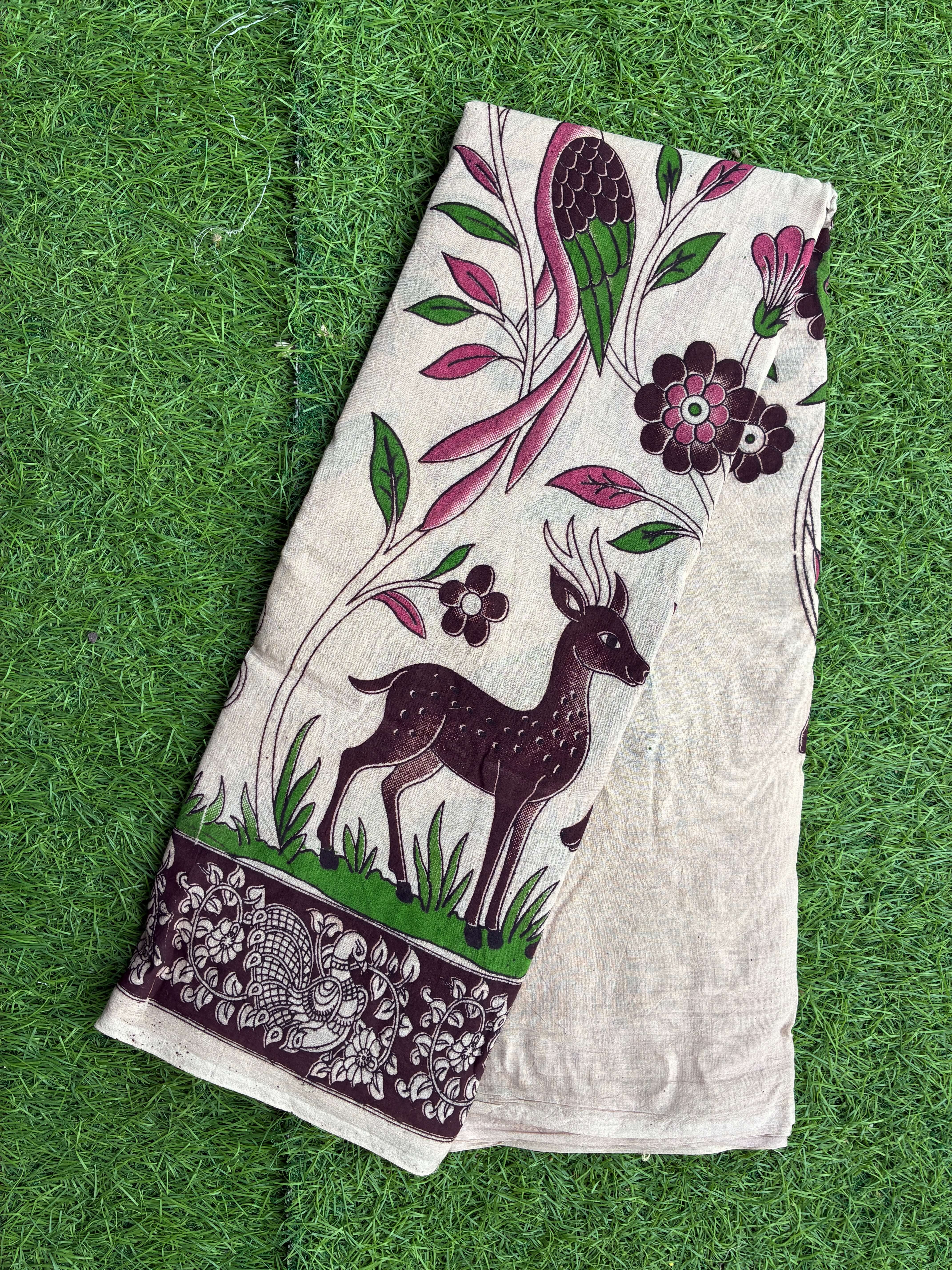 Kalamkari Cotton Saree – KCS-M377