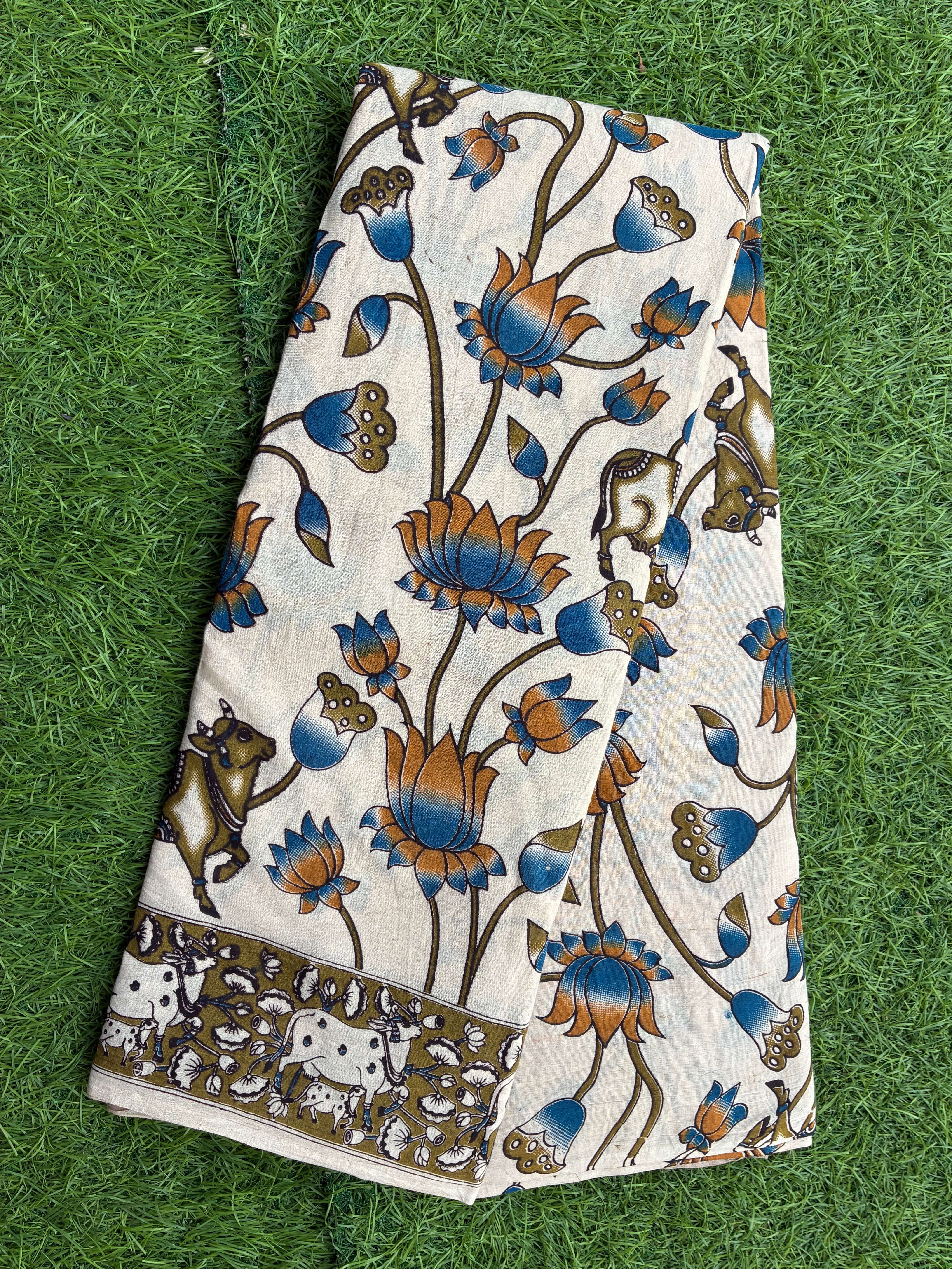 Kalamkari Cotton Saree – KCS-M378