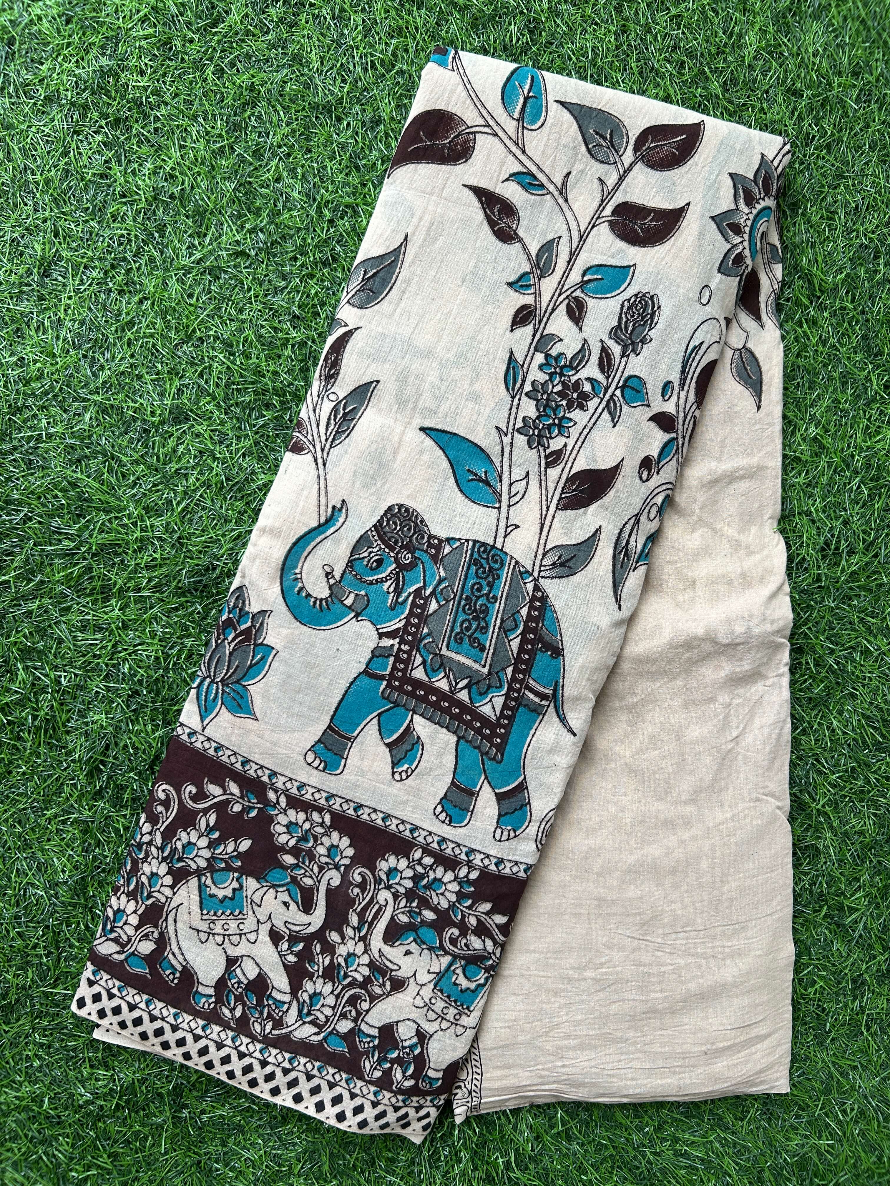 Kalamkari Cotton Saree – KCS-M418