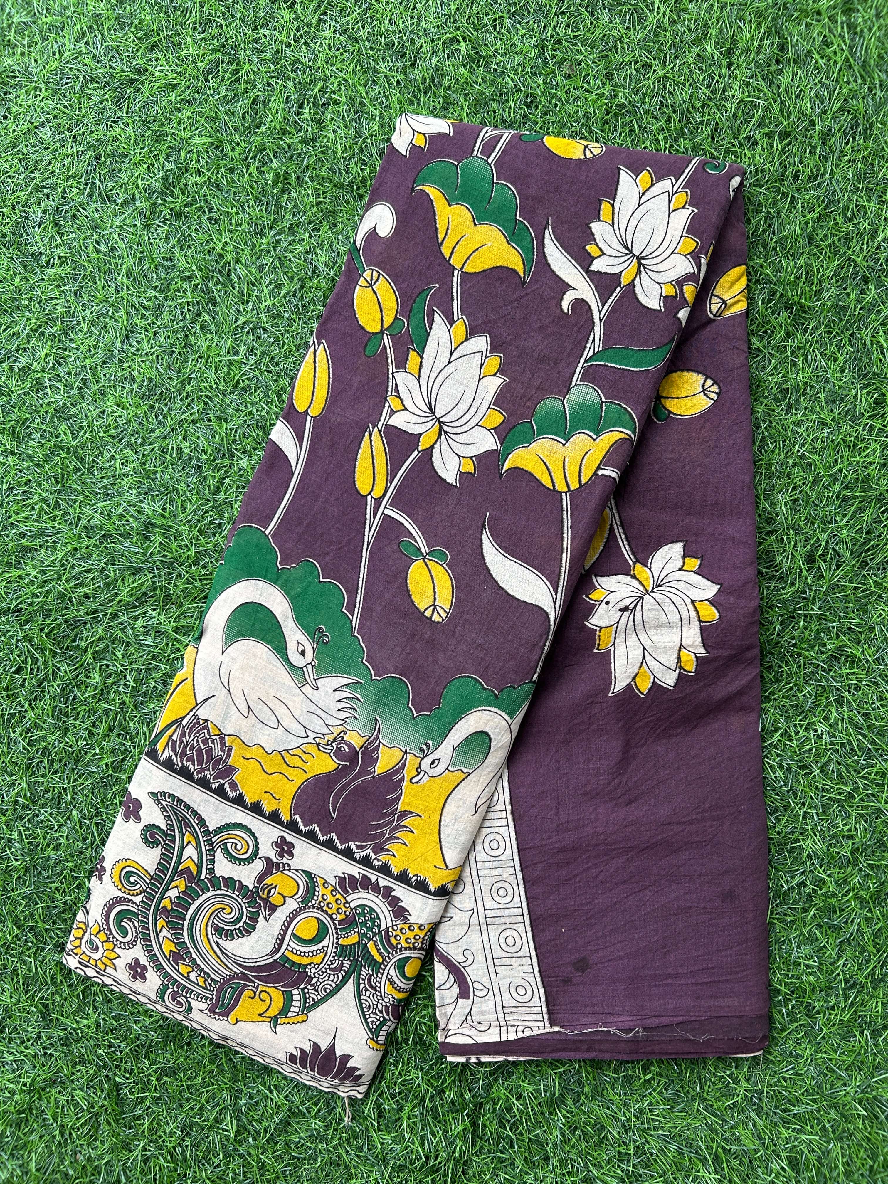 Kalamkari Cotton Saree – KCS-M421