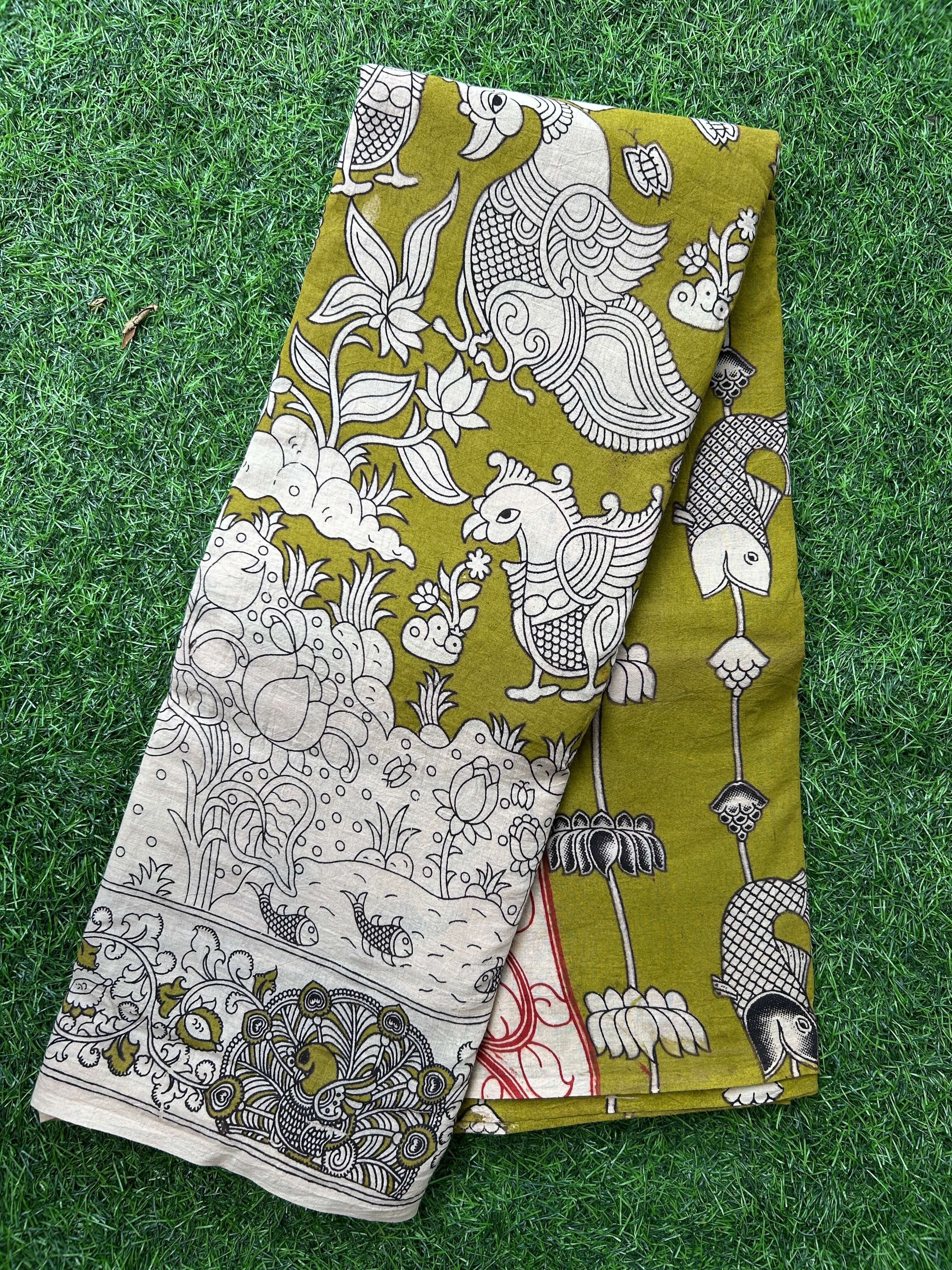 Kalamkari Cotton Saree – KCS-M425