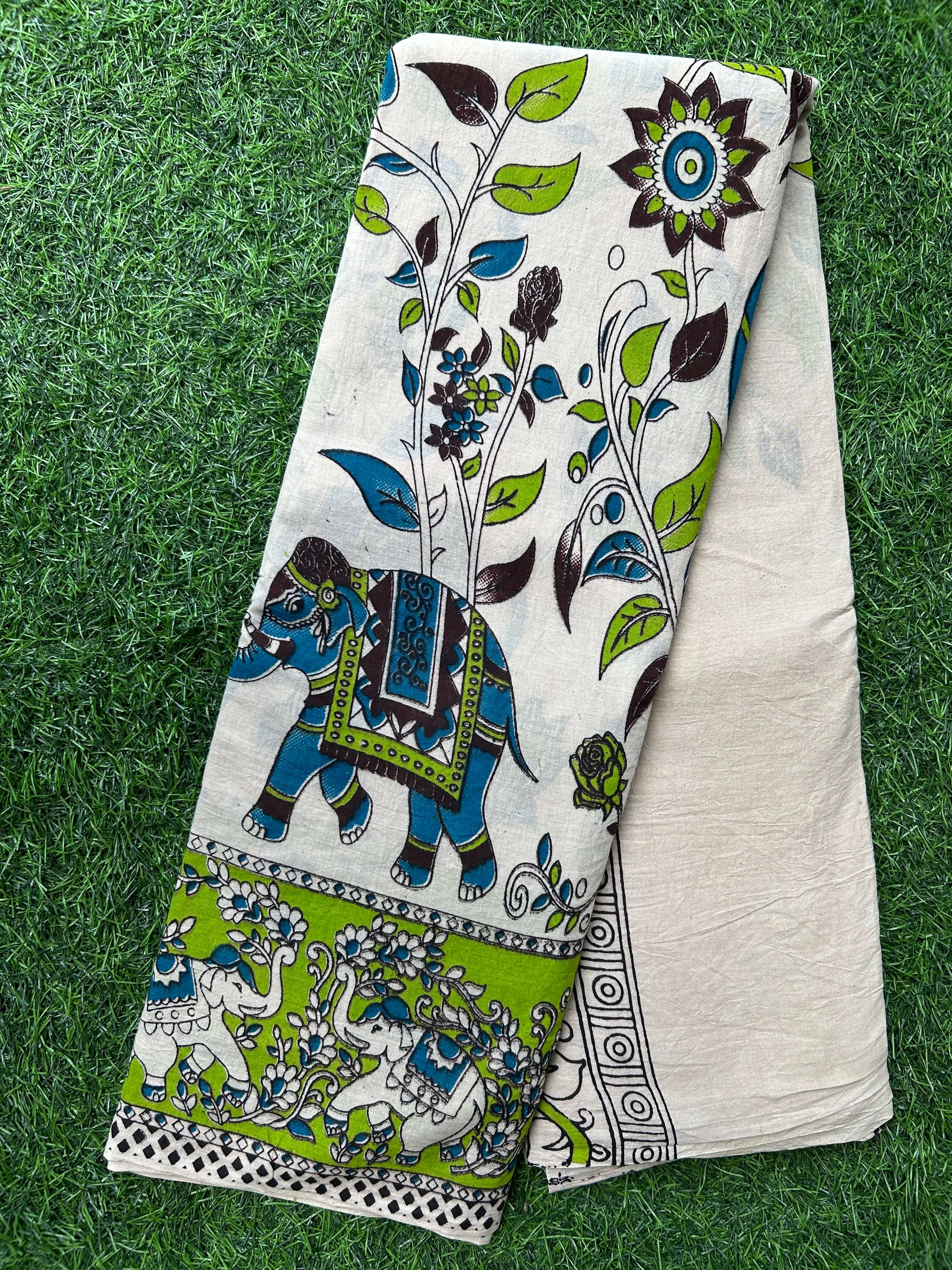 Kalamkari Cotton Saree – KCS-M429