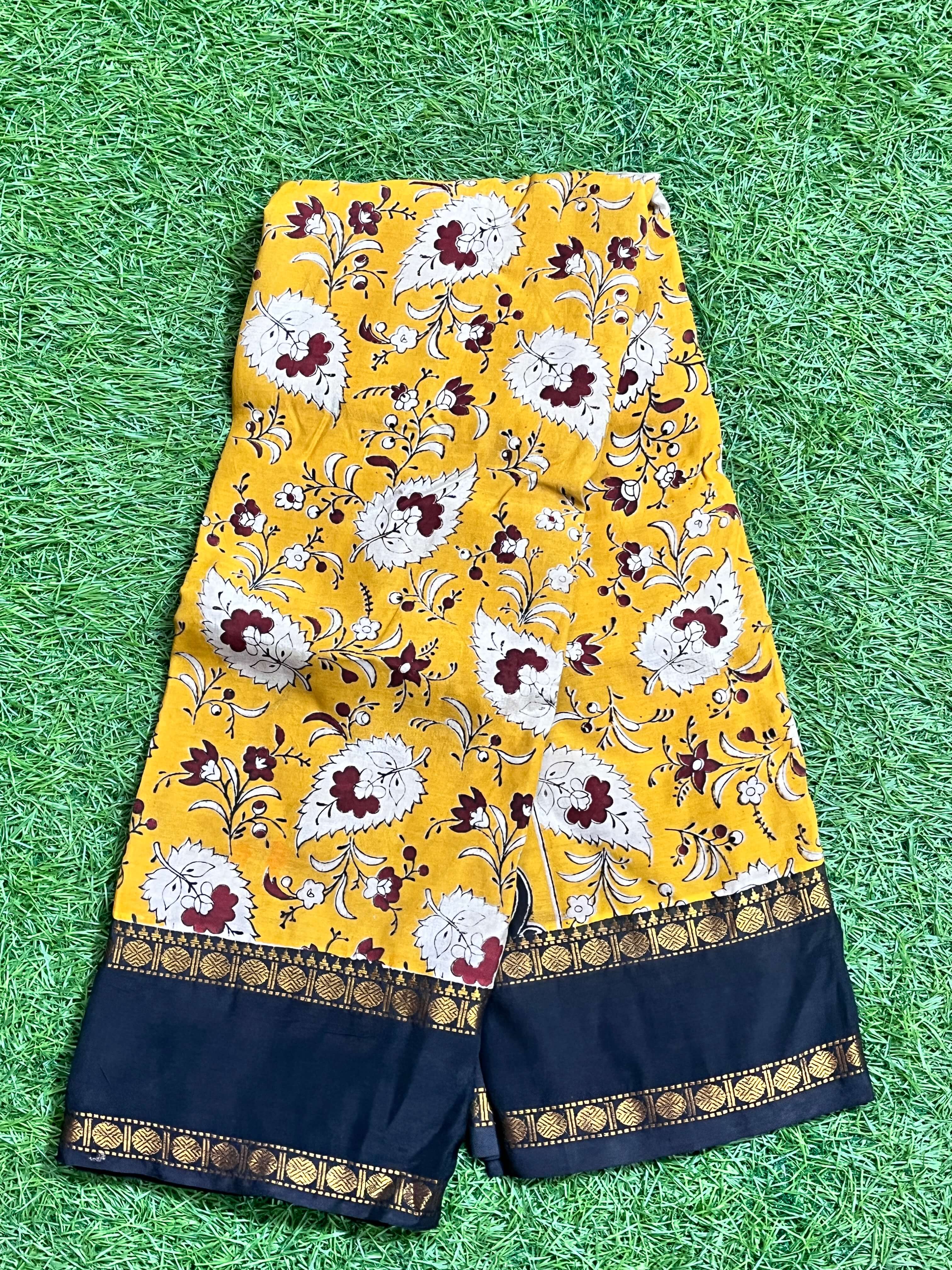 Kalamkari Chennuri Silk Double Border Saree-KDDB-SP-M006