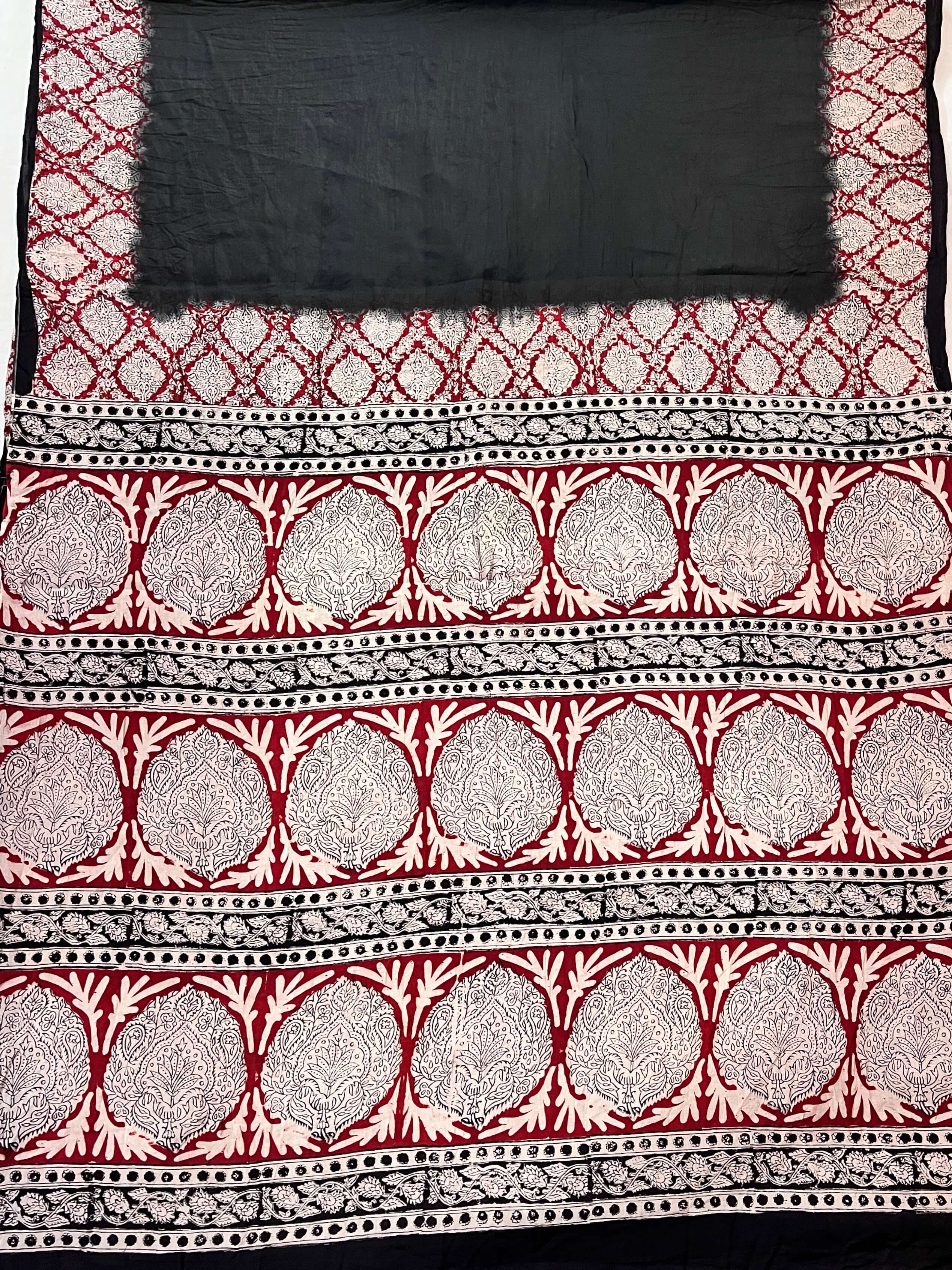 Tie & Dye Kalamkari Chenuri Silk Sarees – KHBTD-M059-001