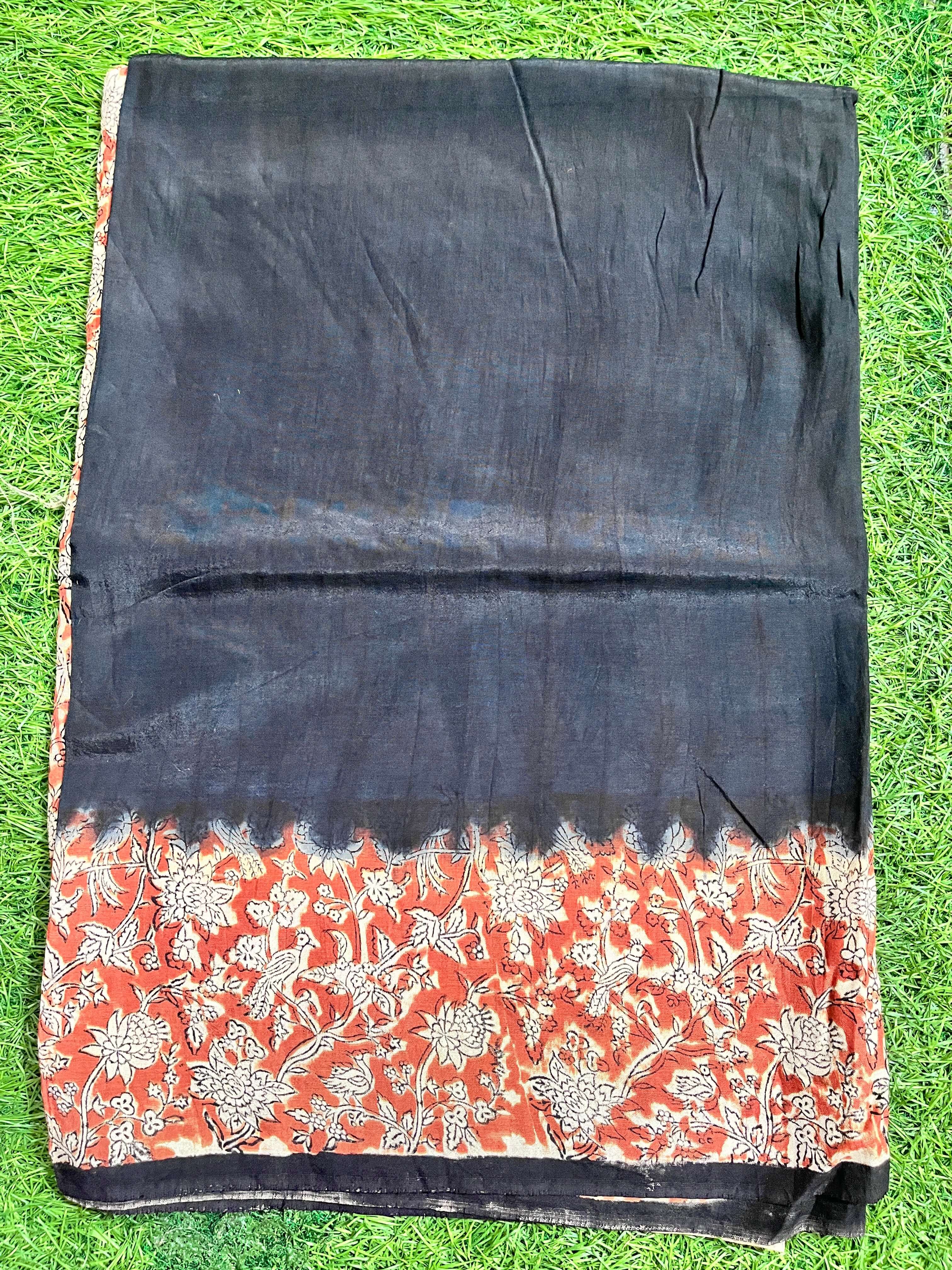Tie & Dye Kalamkari Chenuri Silk Sarees – KHBTD-M129