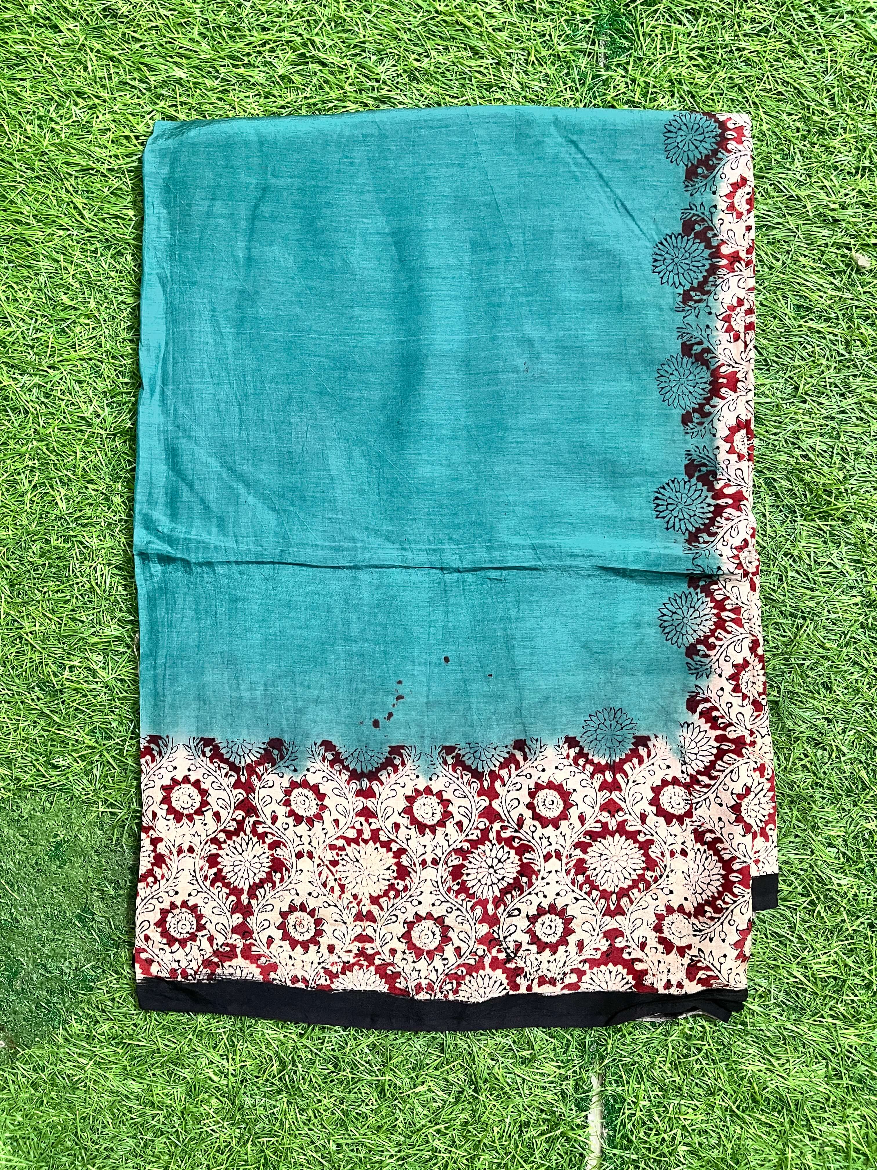 Tie & Dye Kalamkari Chenuri Silk Sarees – KHBTD-M131