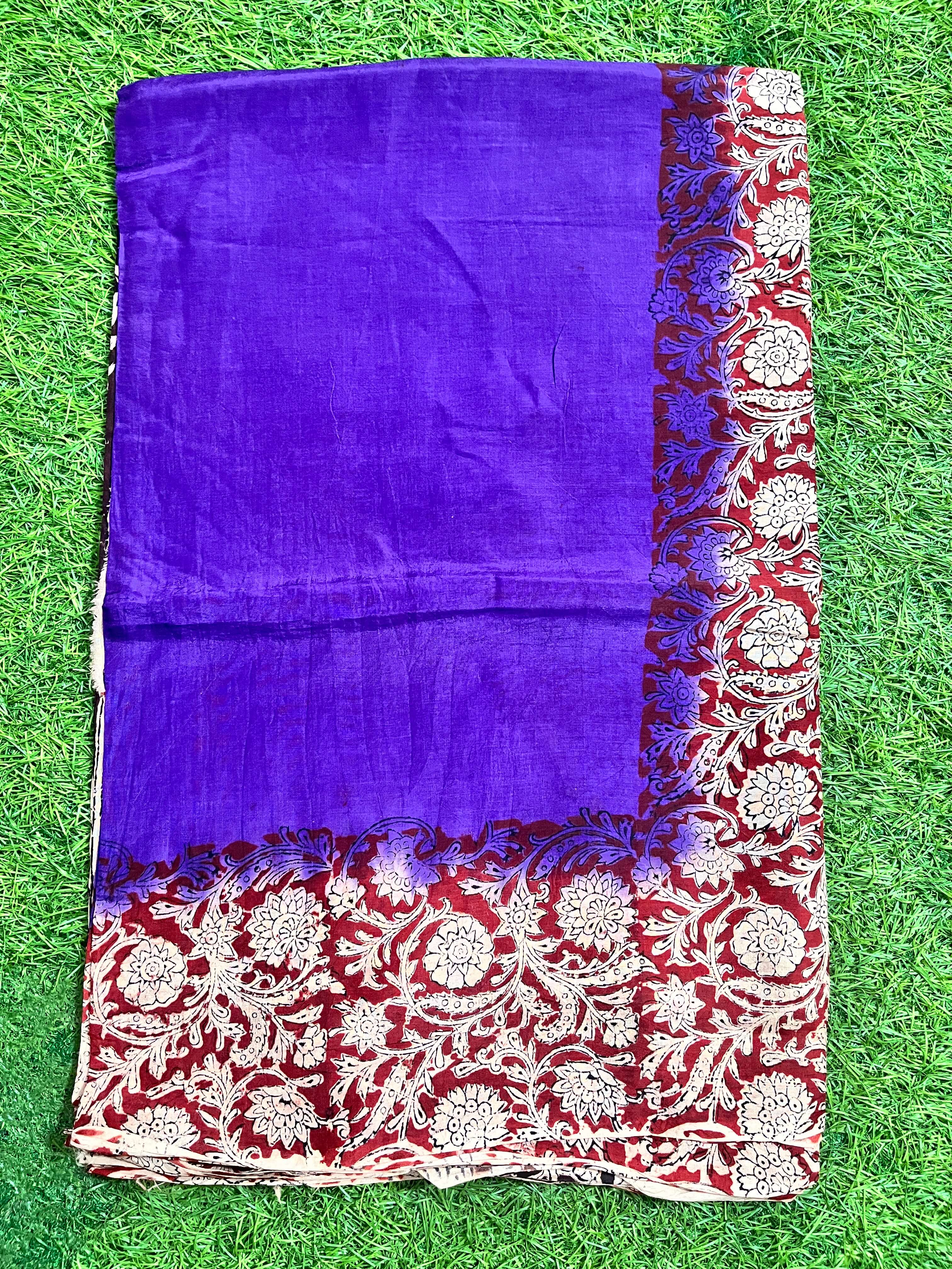 Tie & Dye Kalamkari Chenuri Silk Sarees – KHBTD-M139