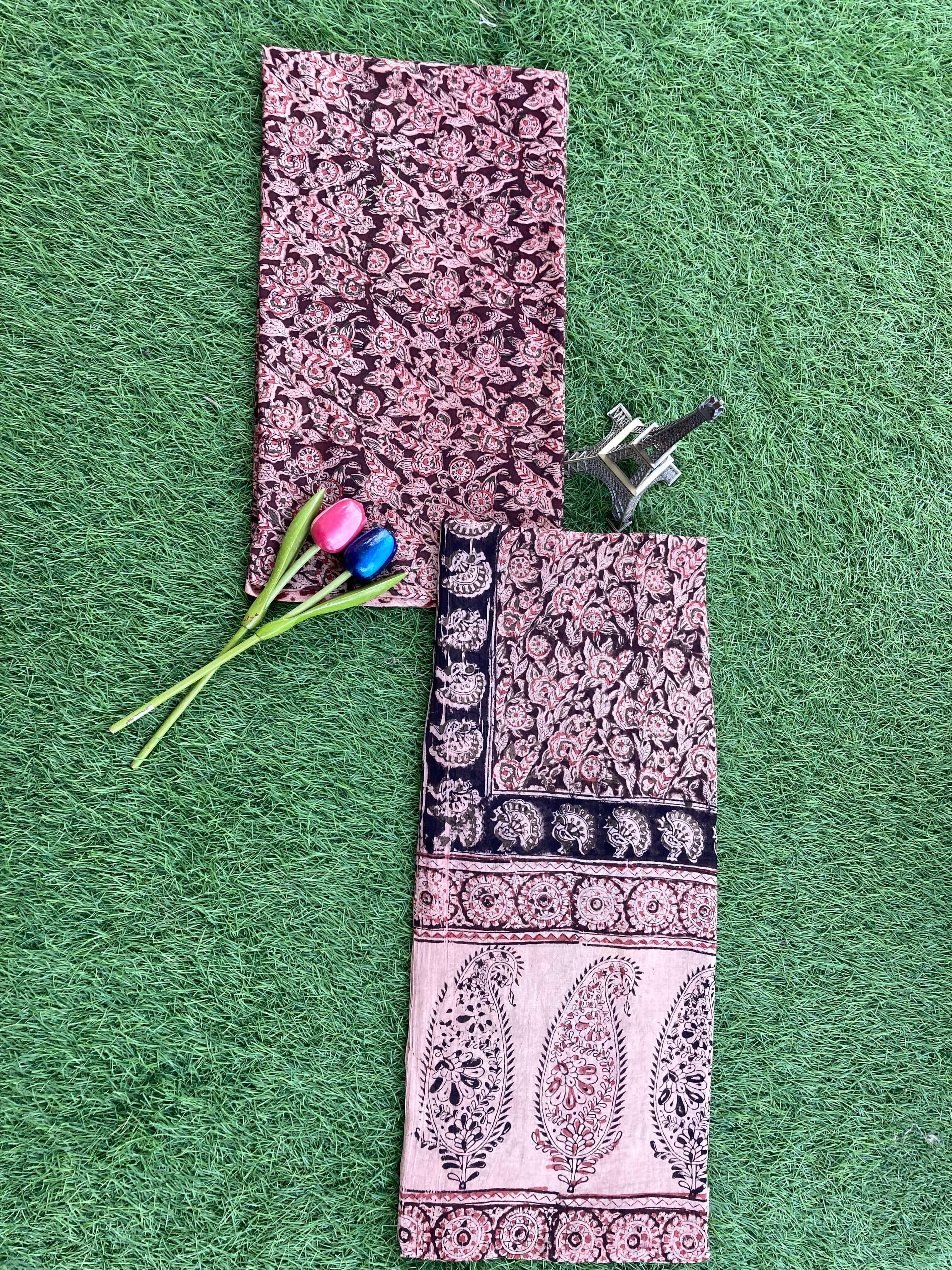 Kalamkari Cotton 2-Piece Dress Set – KHP-DSC-M018