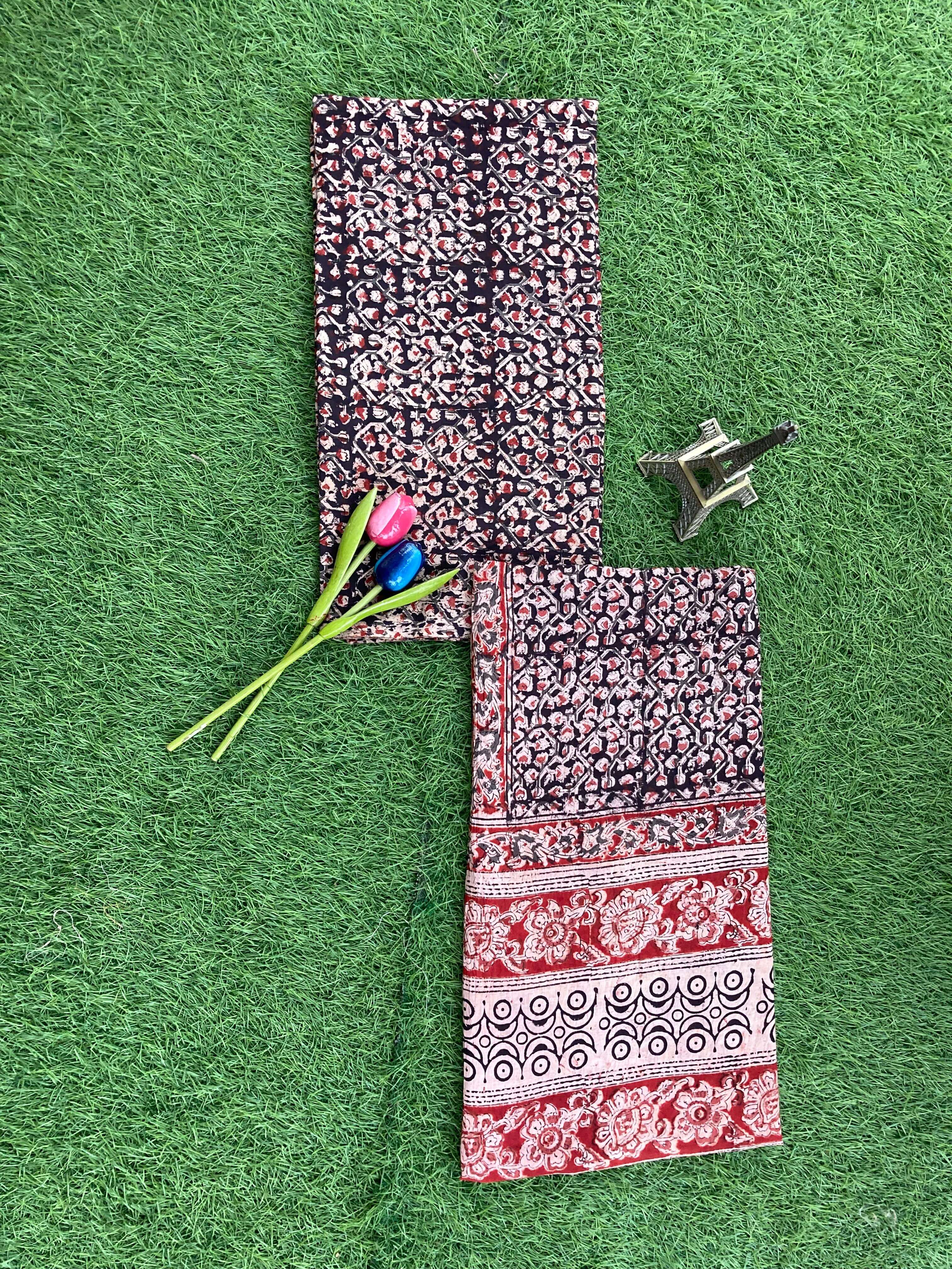 Kalamkari Cotton 2-Piece Dress Set – KHP-DSC-M019