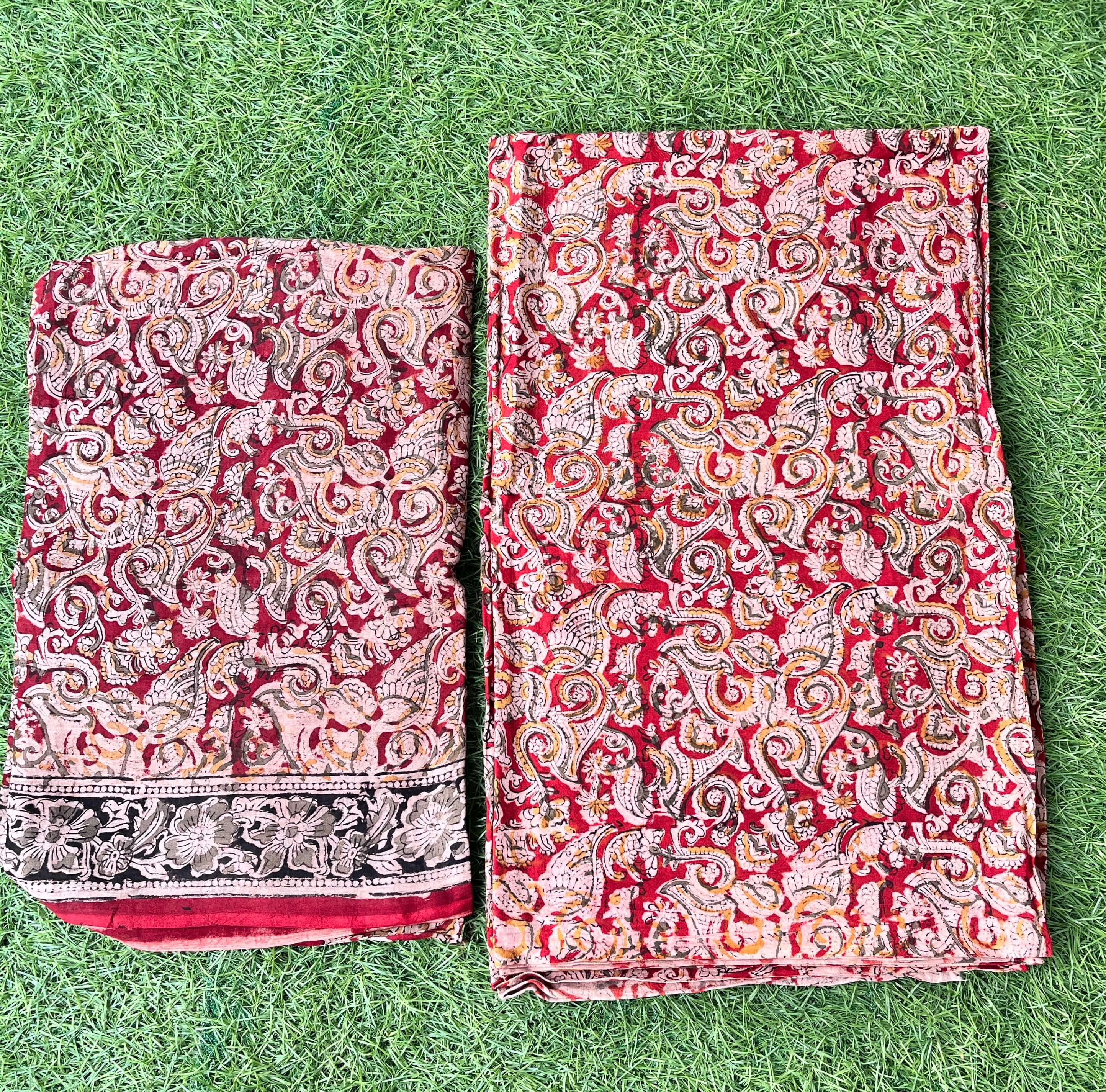 Kalamkari Cotton 2-Piece Dress Set – KHP-DSC-M042