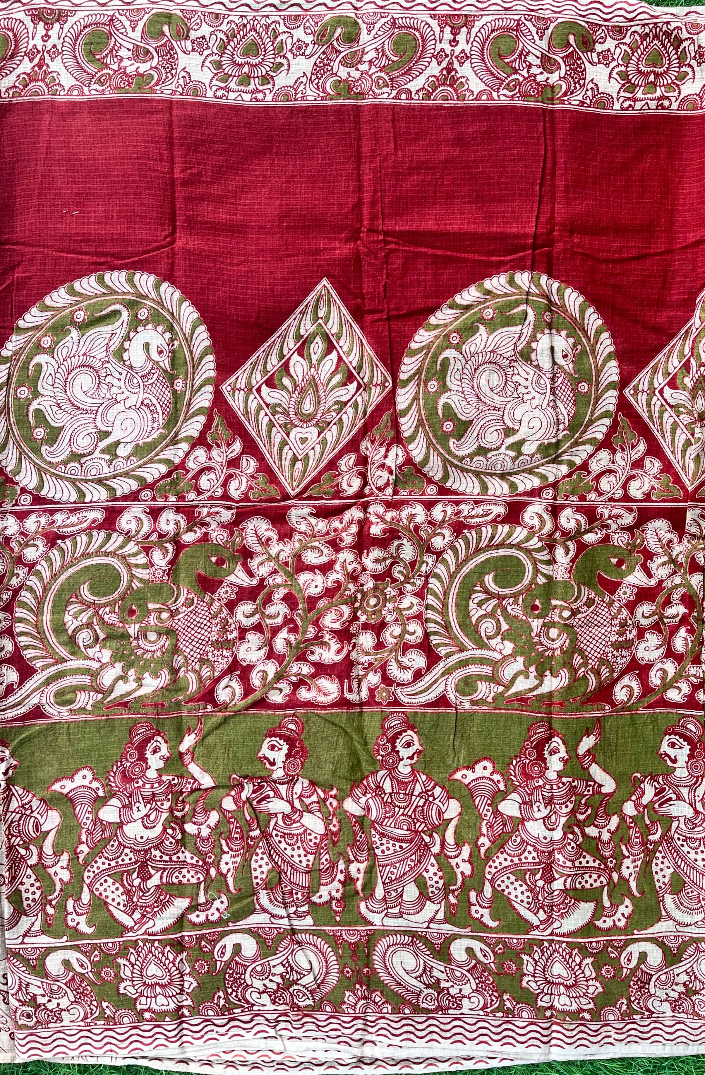Kalamkari Kota Cotton Saree – KKCS-M072
