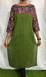 Mangalagiri Cotton Straight Kurti - MCSK-C-M033