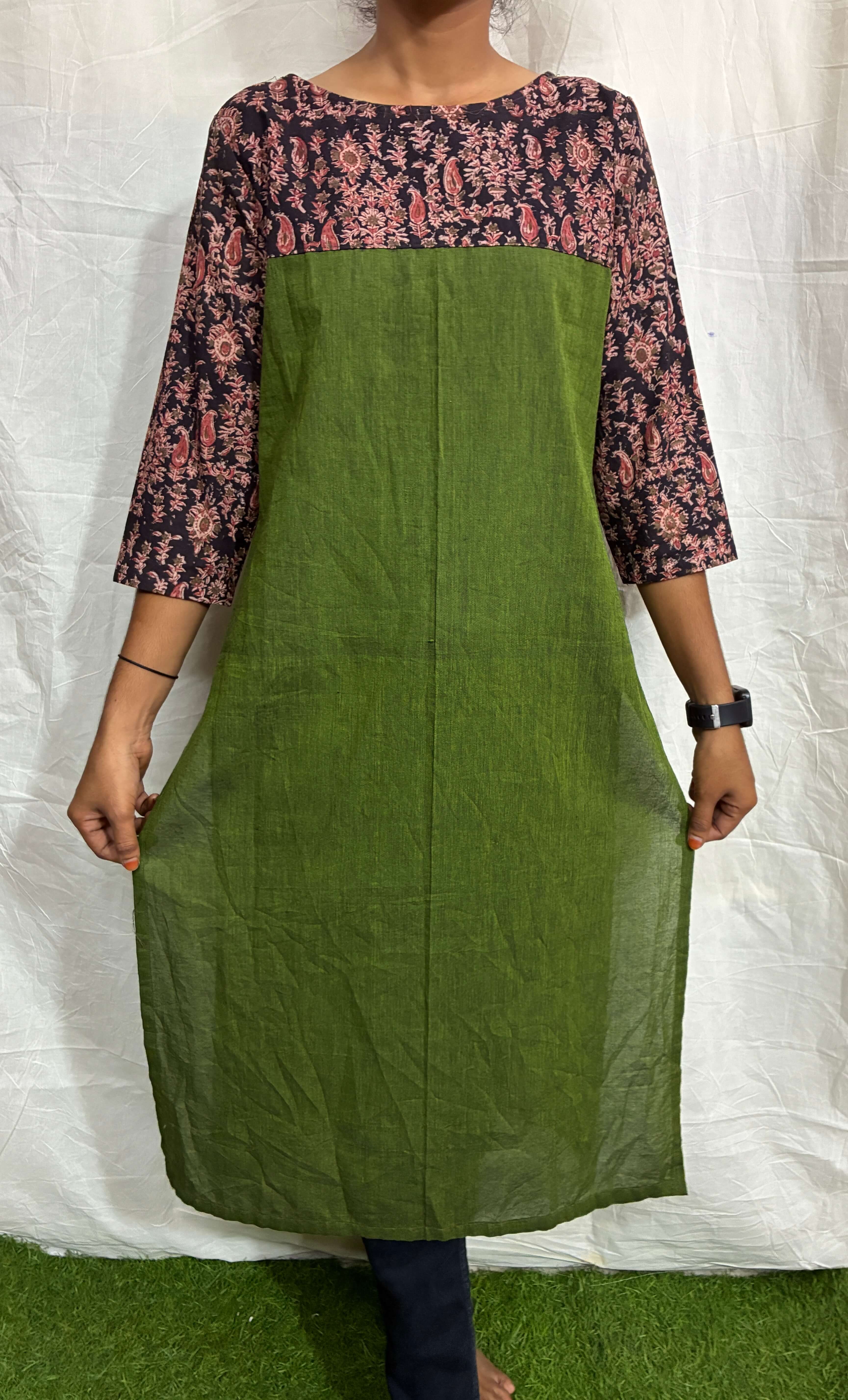 Mangalagiri Cotton Straight Kurti - MCSK-C-M033