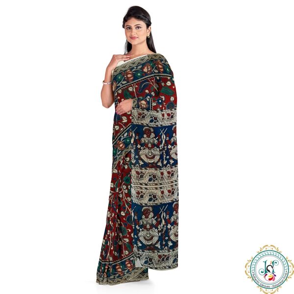 JSP Kalamkari Cotton Saree 002 (3)