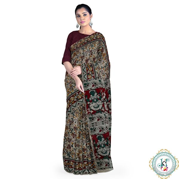 JSP kalamkari saree