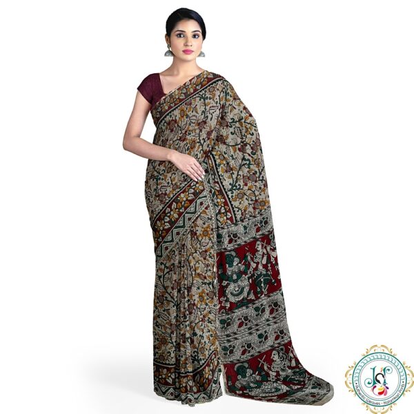 JSP kalamkari saree